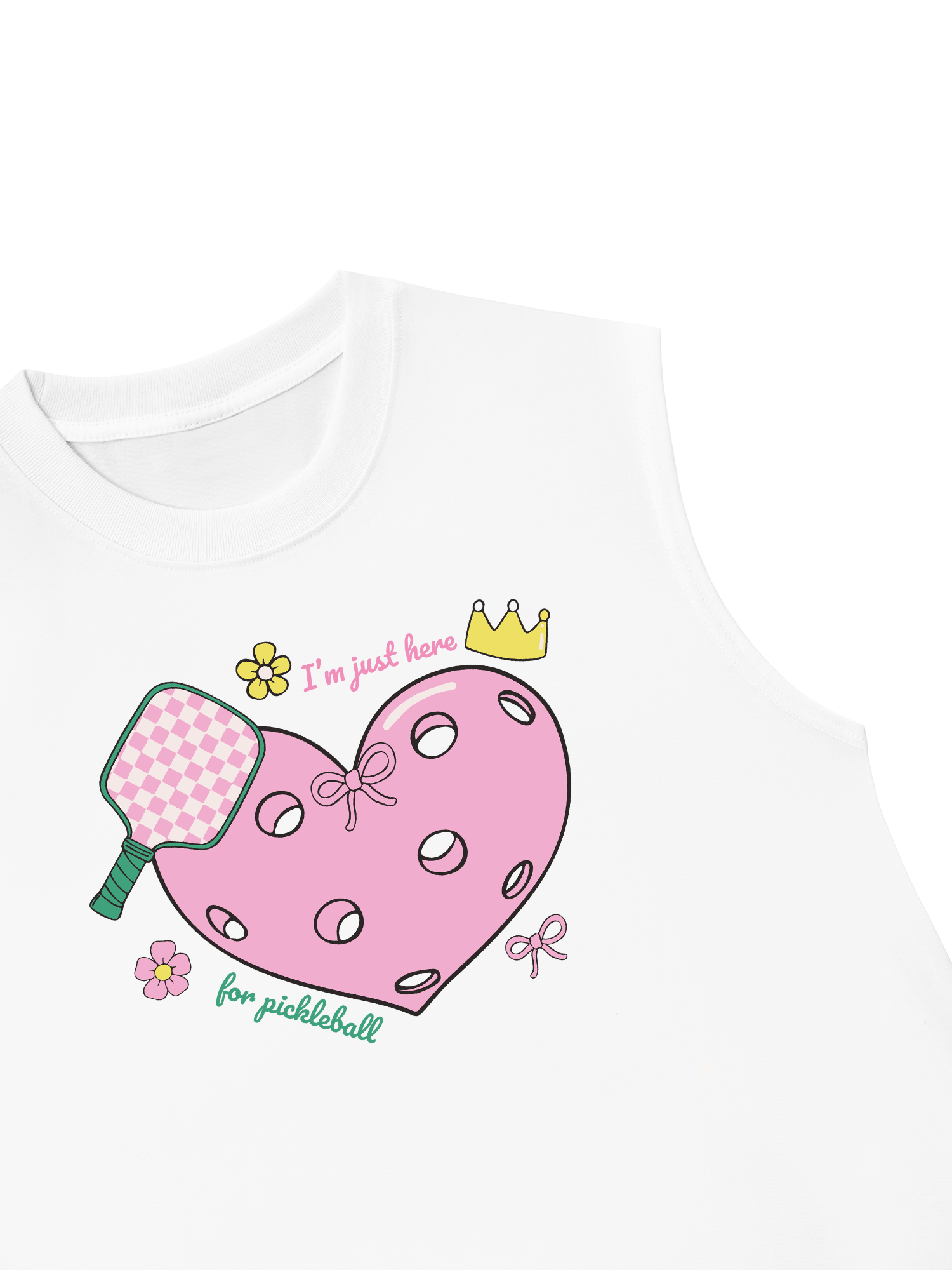 Áo Ba Lỗ Relaxed Fit I_m Just Here For Pickleball