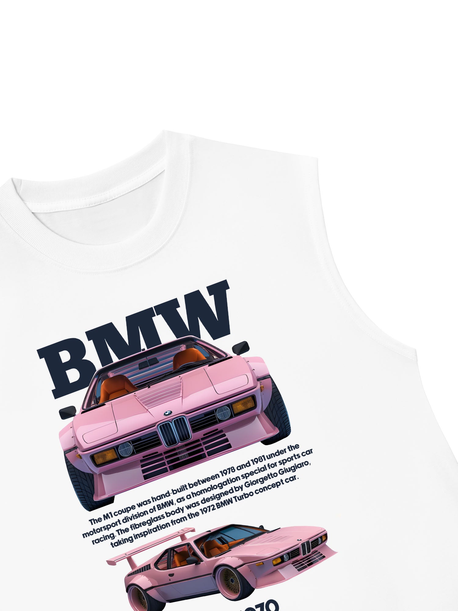 Áo Ba Lỗ Relaxed Fit BMW M1 Pink