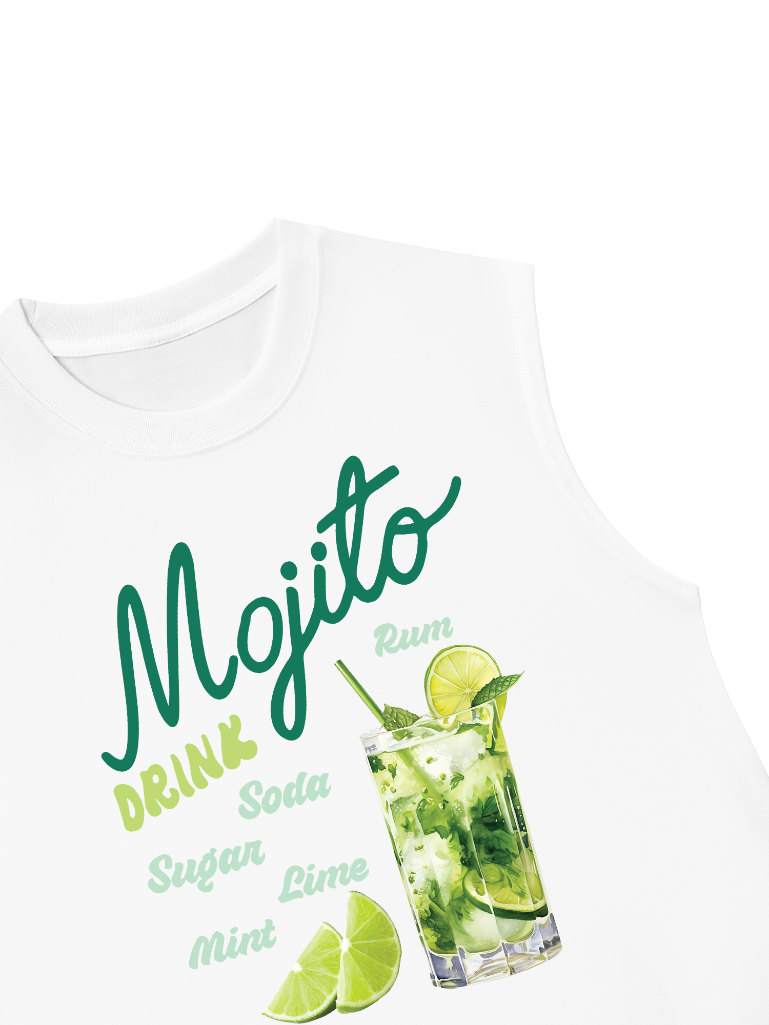 Áo Ba Lỗ Relaxed Fit Mojito Drink