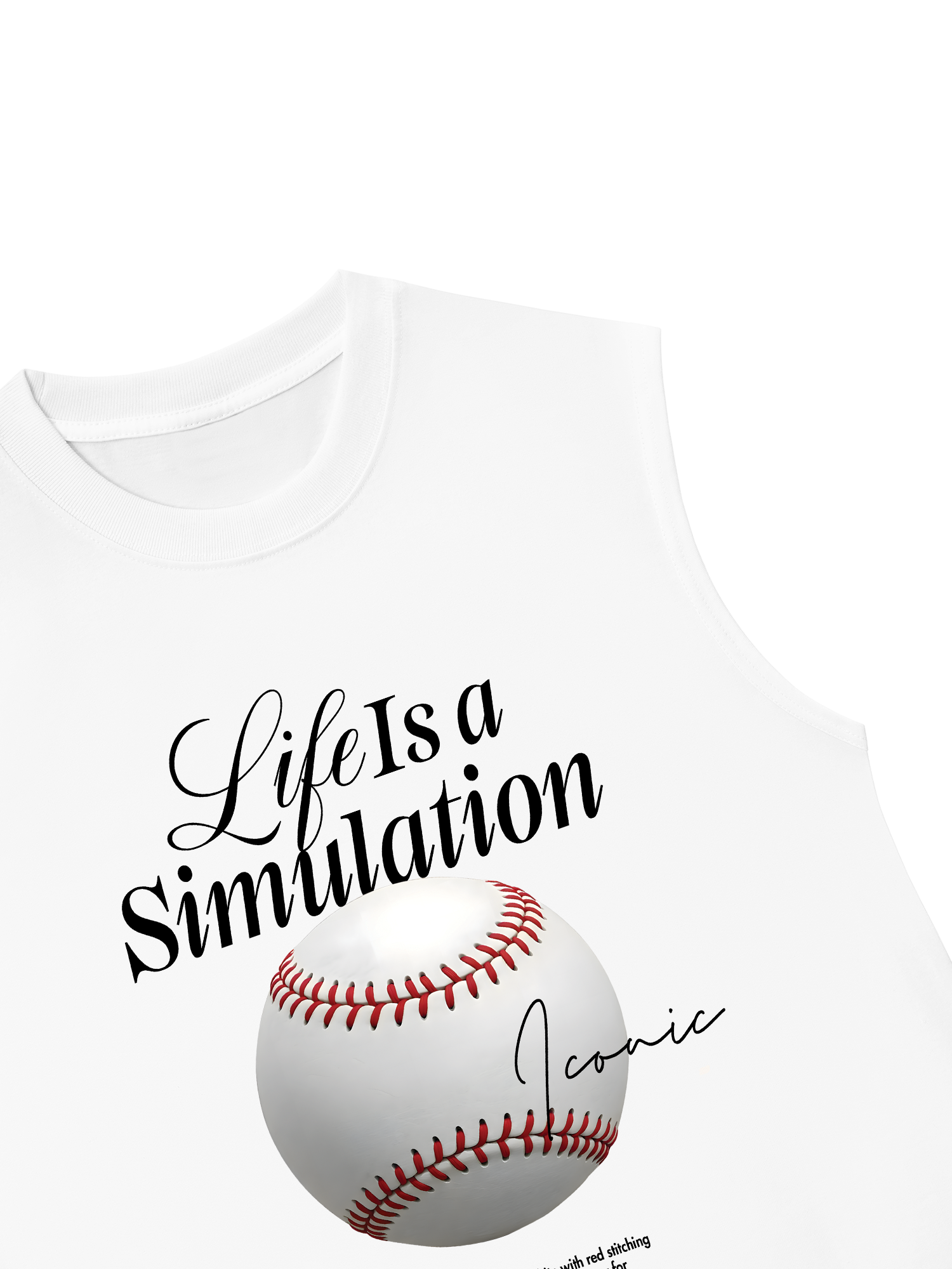 Áo Ba Lỗ Relaxed Fit Baseball Simulation