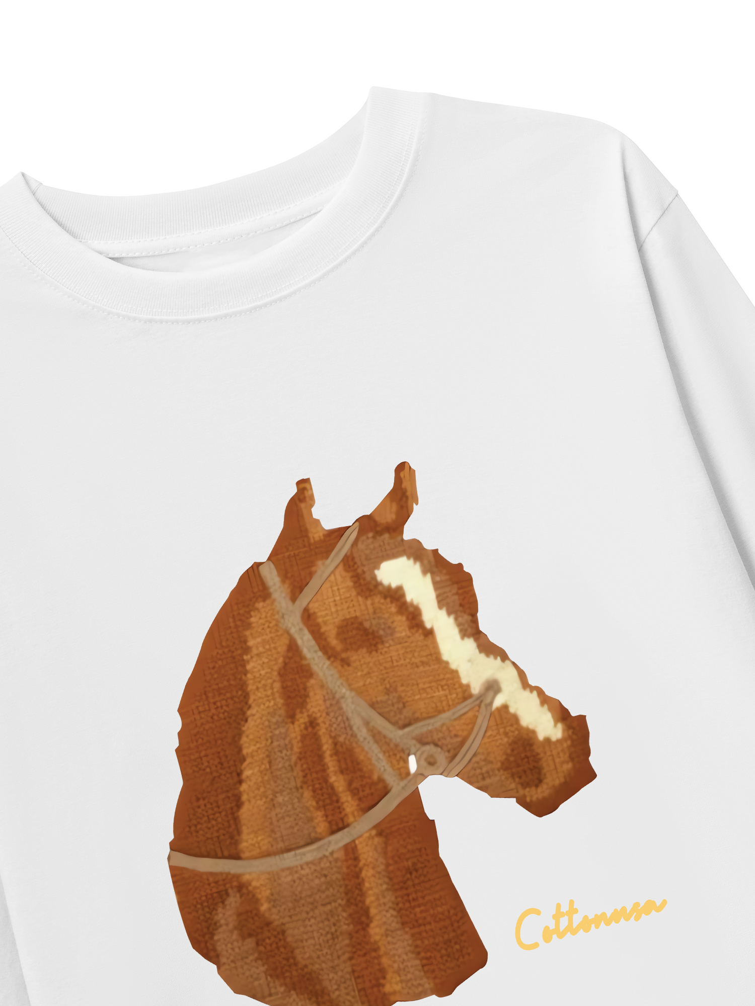 Áo Thun Dài Tay Cute Brown Horse