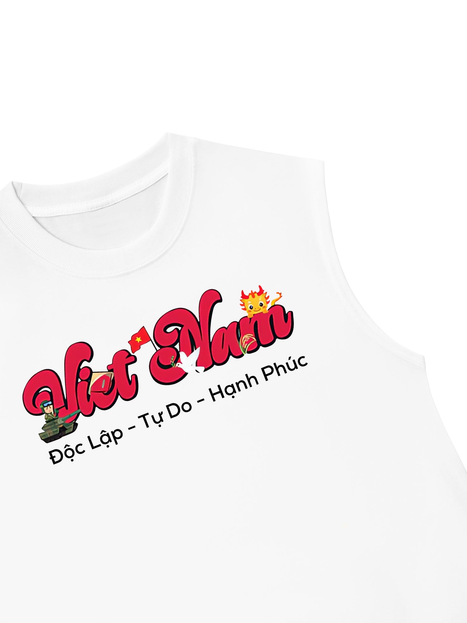 Áo Ba Lỗ Relaxed Fit Việt Nam Tự Do