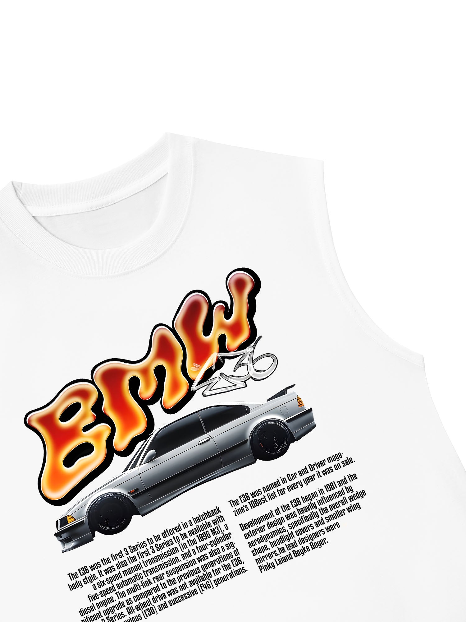 Áo Ba Lỗ Relaxed Fit BMW Flame Neon