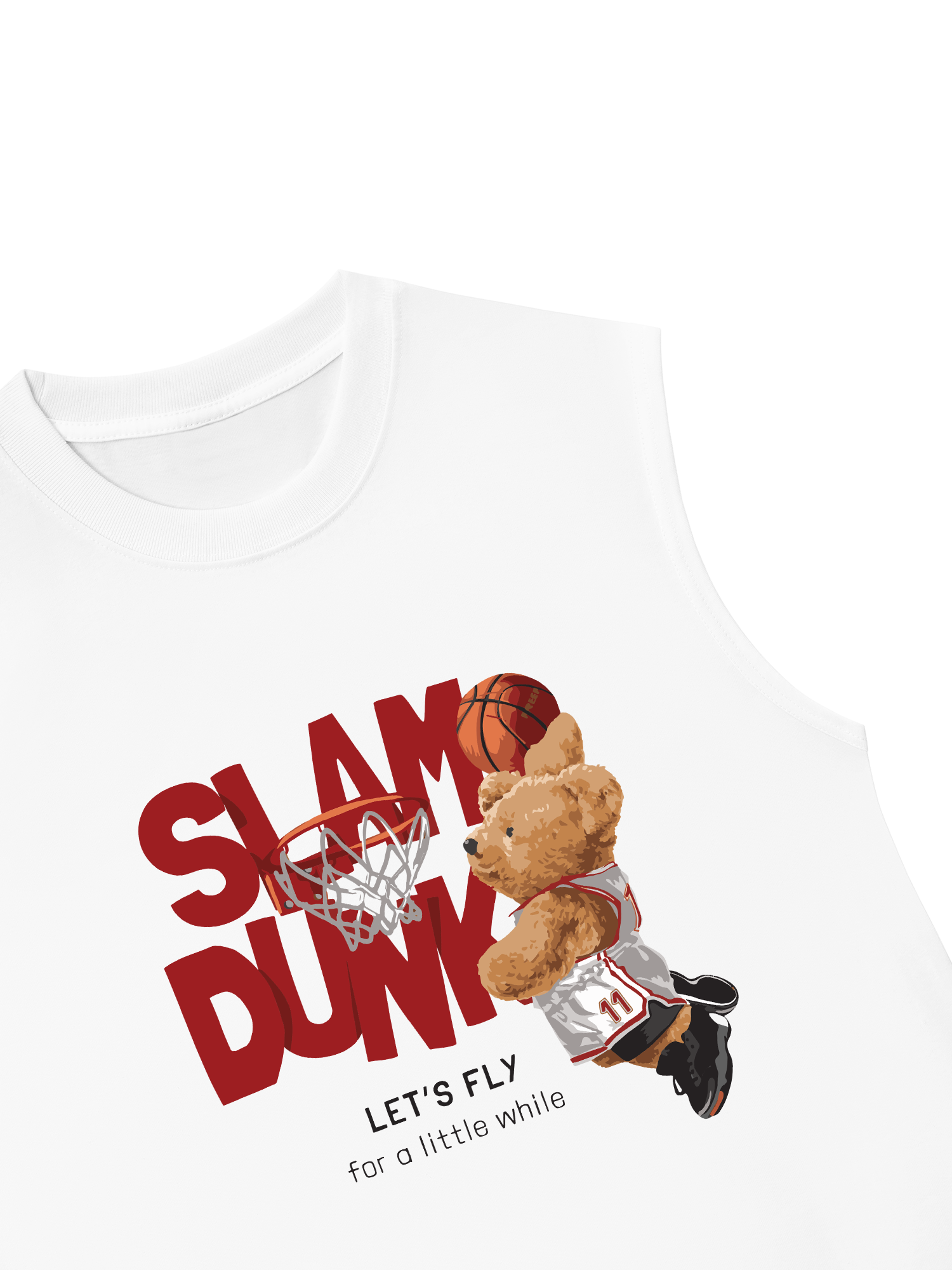 Áo Ba Lỗ Relaxed Fit Basketball Slam Dunk