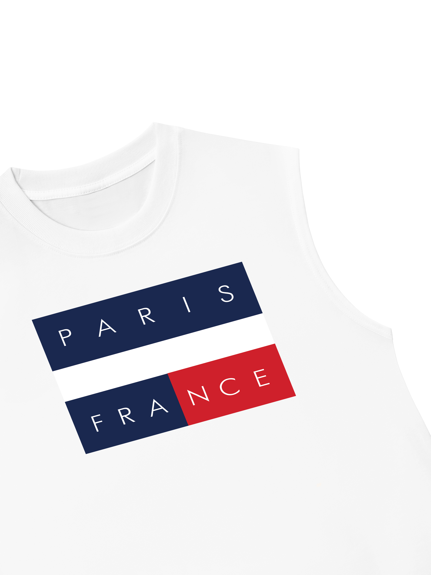 Áo Ba Lỗ Relaxed Fit Paris France Flag