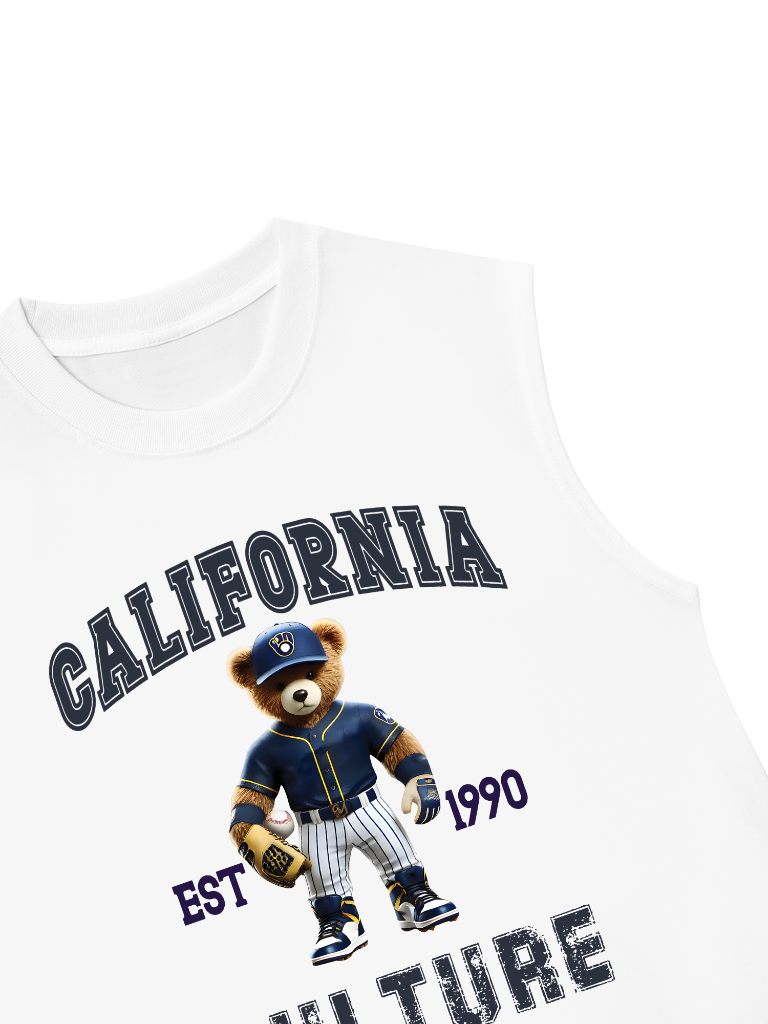 Áo Ba Lỗ Relaxed Fit Baseball California Culture