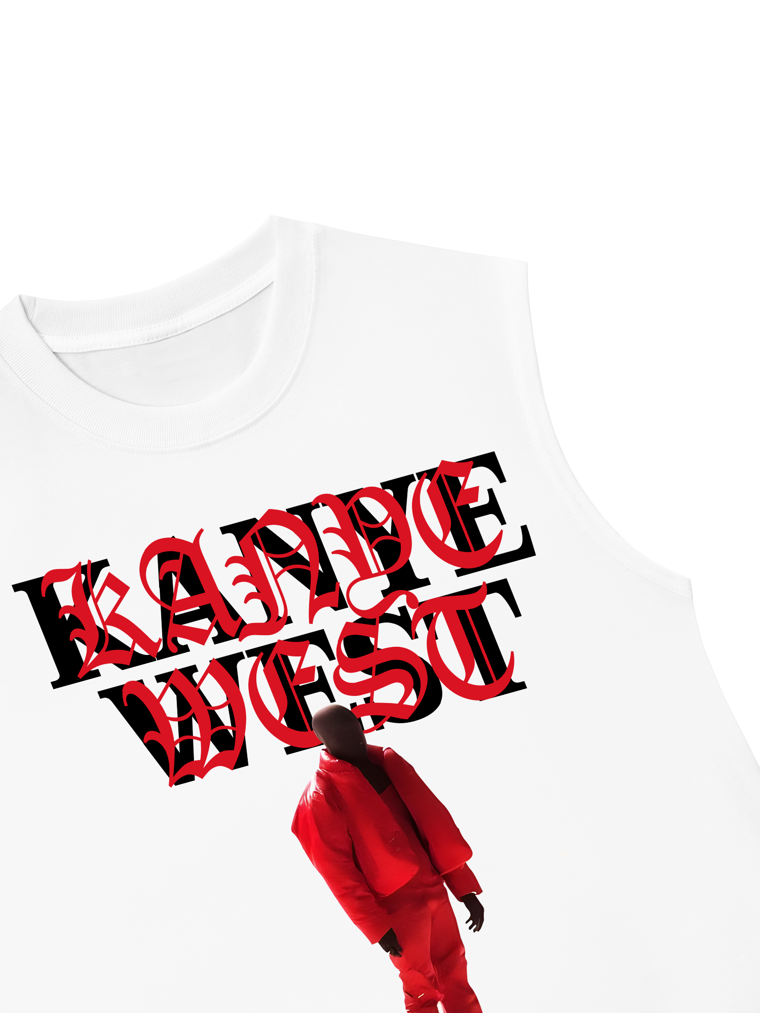 Áo Ba Lỗ Relaxed Fit Rapper Kanye West