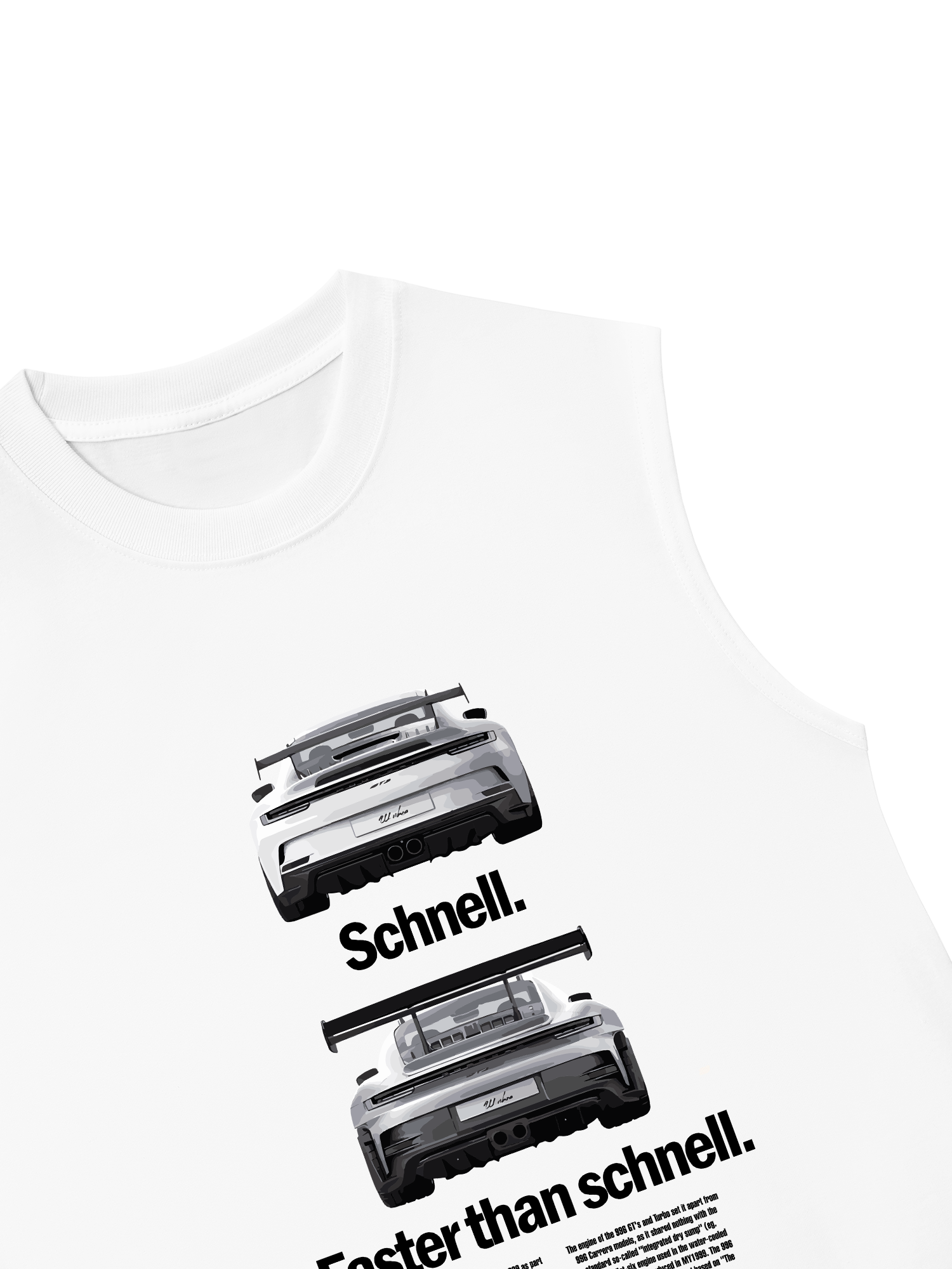 Áo Ba Lỗ Relaxed Fit Porsche Faster Than Schnell