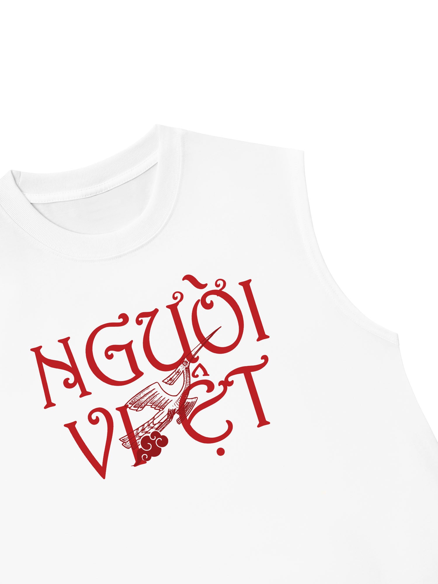 Áo Ba Lỗ Relaxed Fit Người Việt - Máu Đỏ Da Vàng
