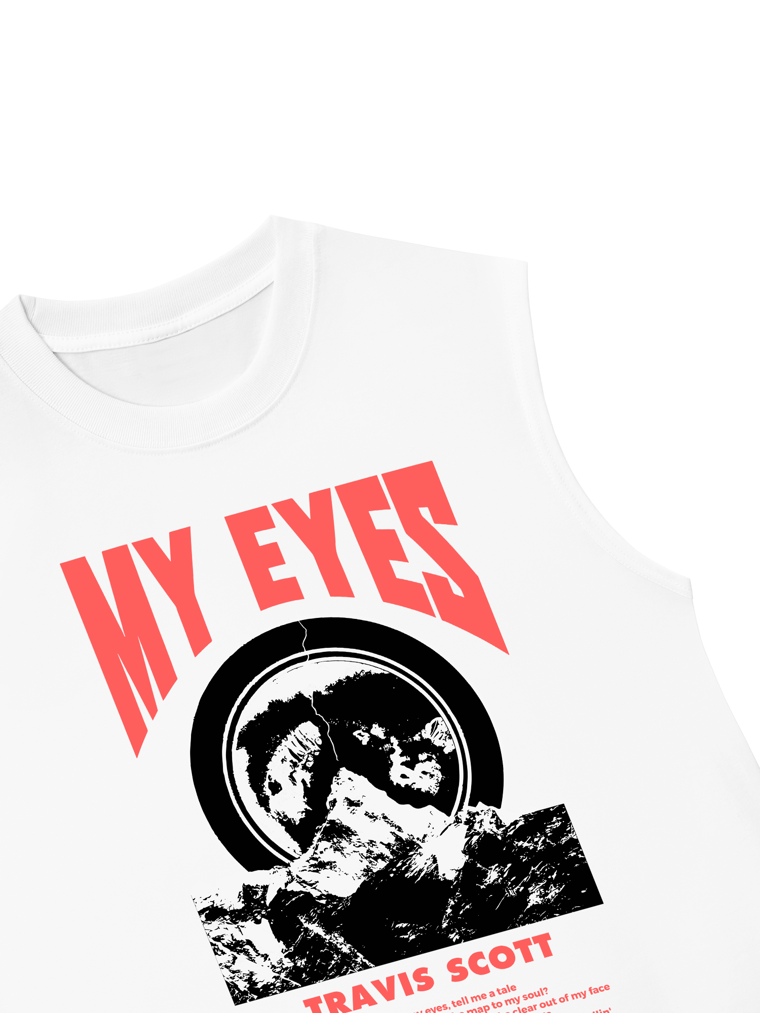 Áo Ba Lỗ Relaxed Fit Rapper Travis Scott My Eyes