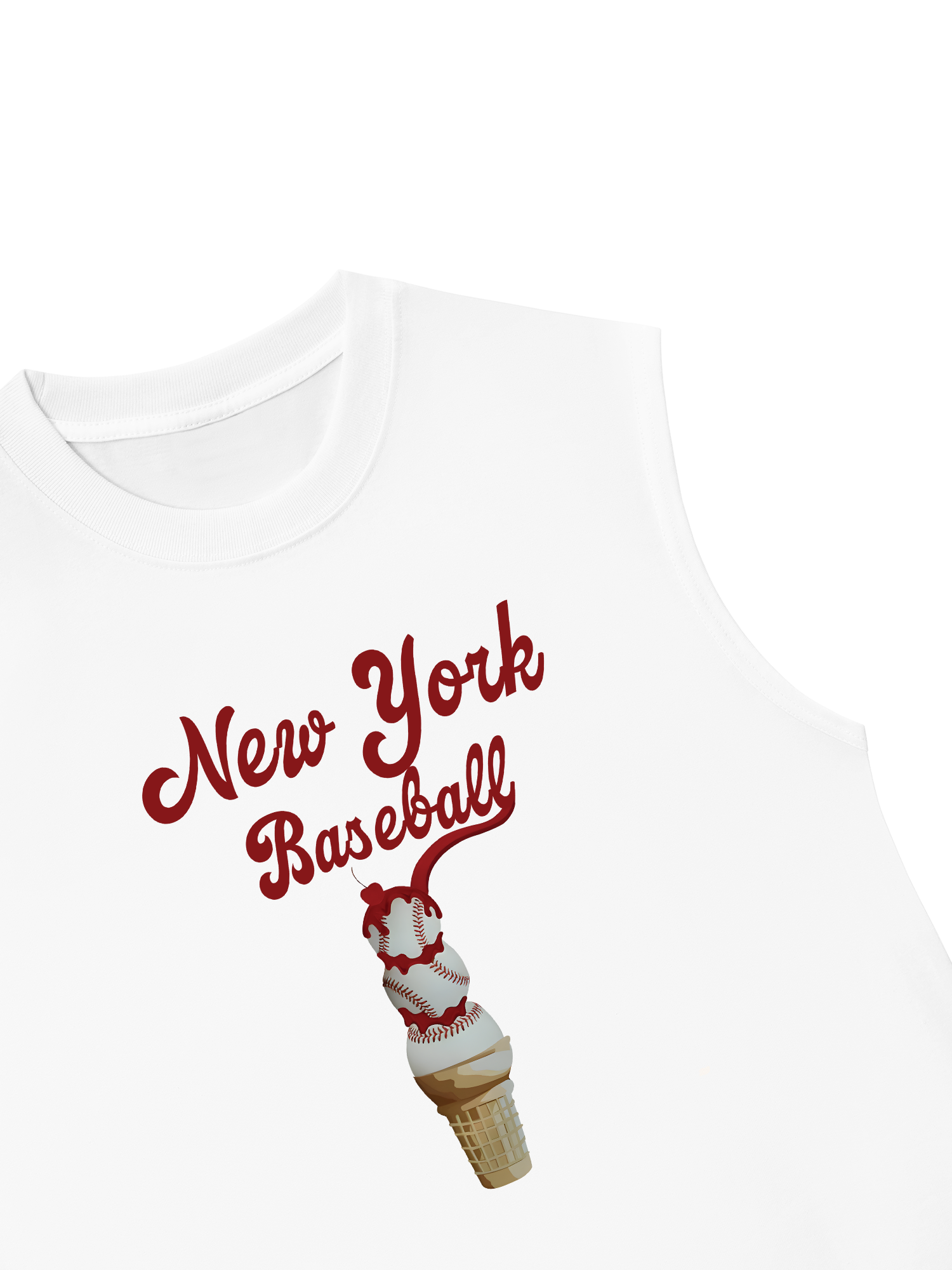 Áo Ba Lỗ Relaxed Fit Baseball NewYork Ice Cream
