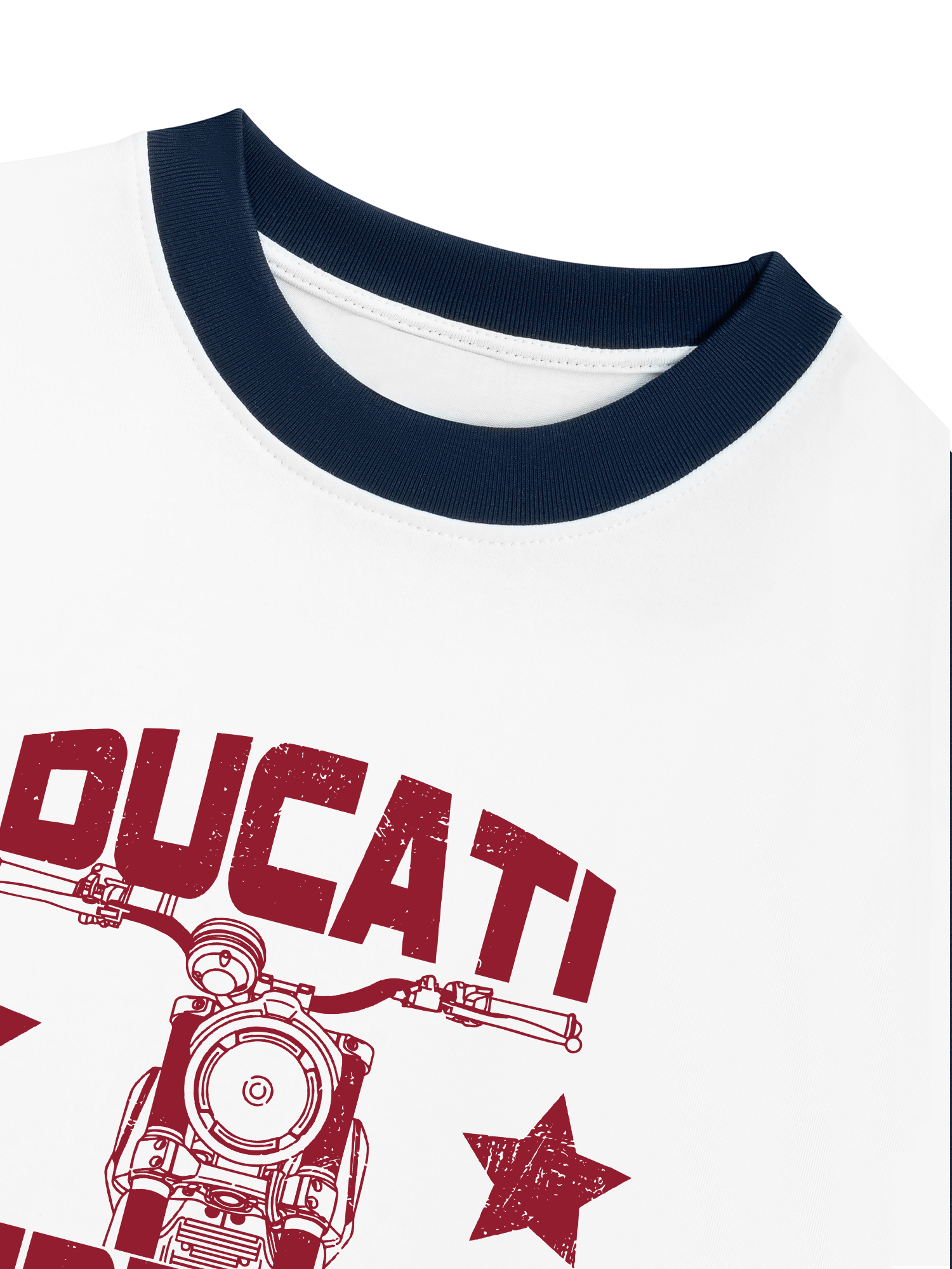 Áo Thun Ringer Relaxed Fit Ducati Vintage