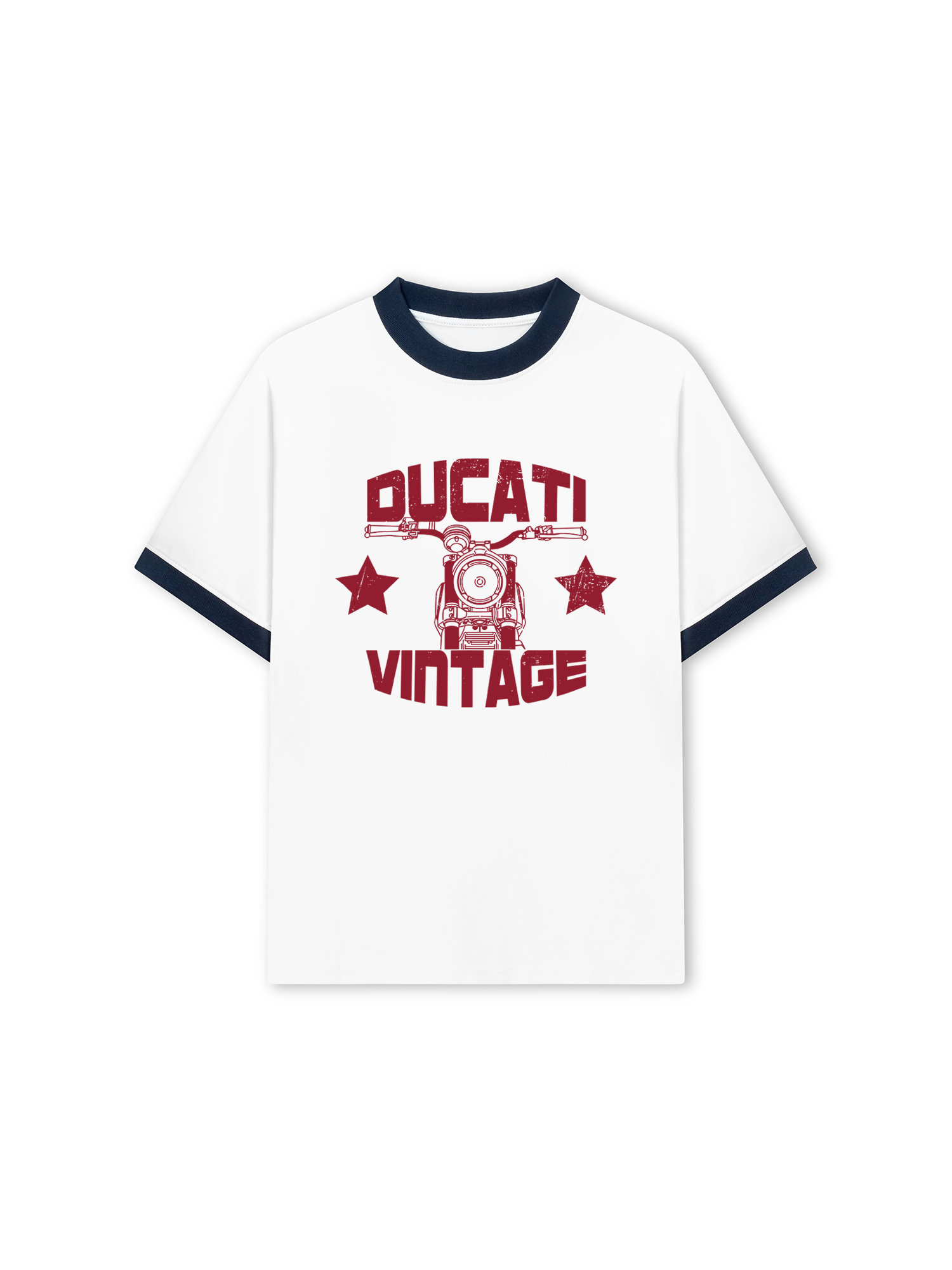 Áo Thun Ringer Relaxed Fit Ducati Vintage