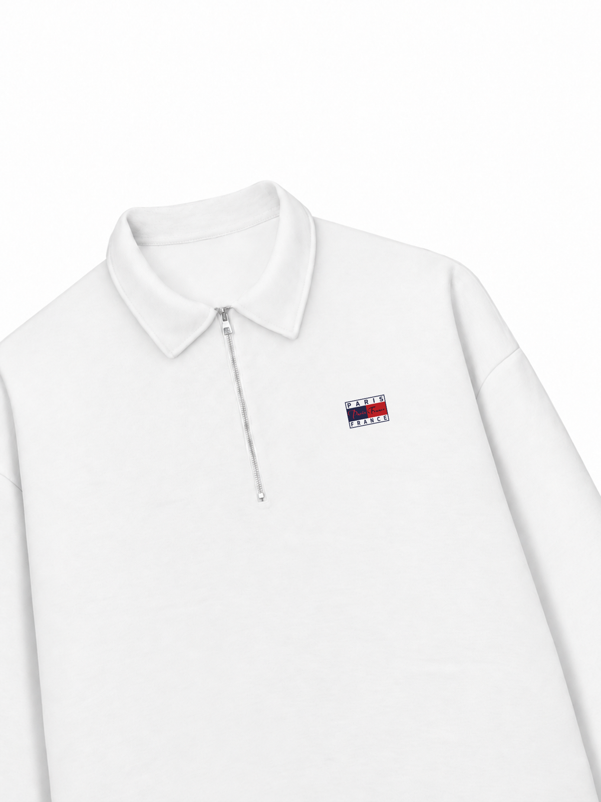 Áo Sweater Polo Nỉ Hai Da Basic Paris France