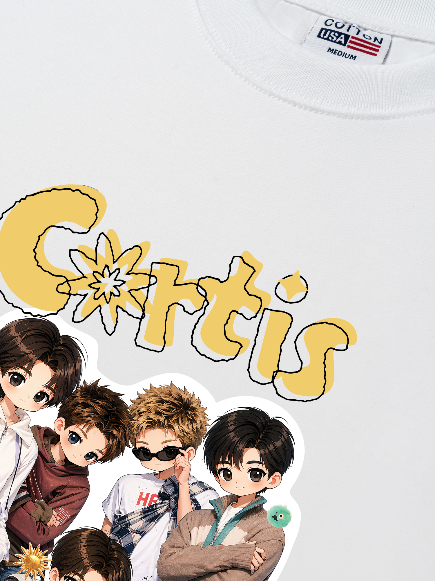 Áo Thun Relaxed Fit Idols Cortis Main Characters