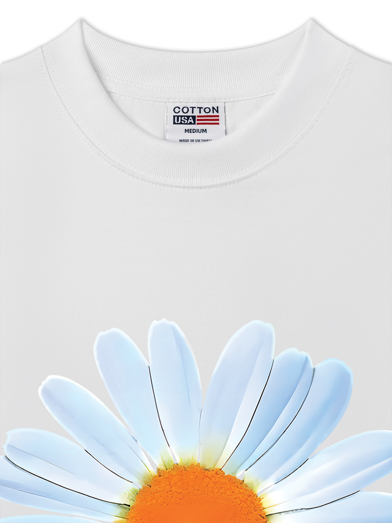 Áo Thun Relaxed Fit Floral Design For VIP Daisy Flower
