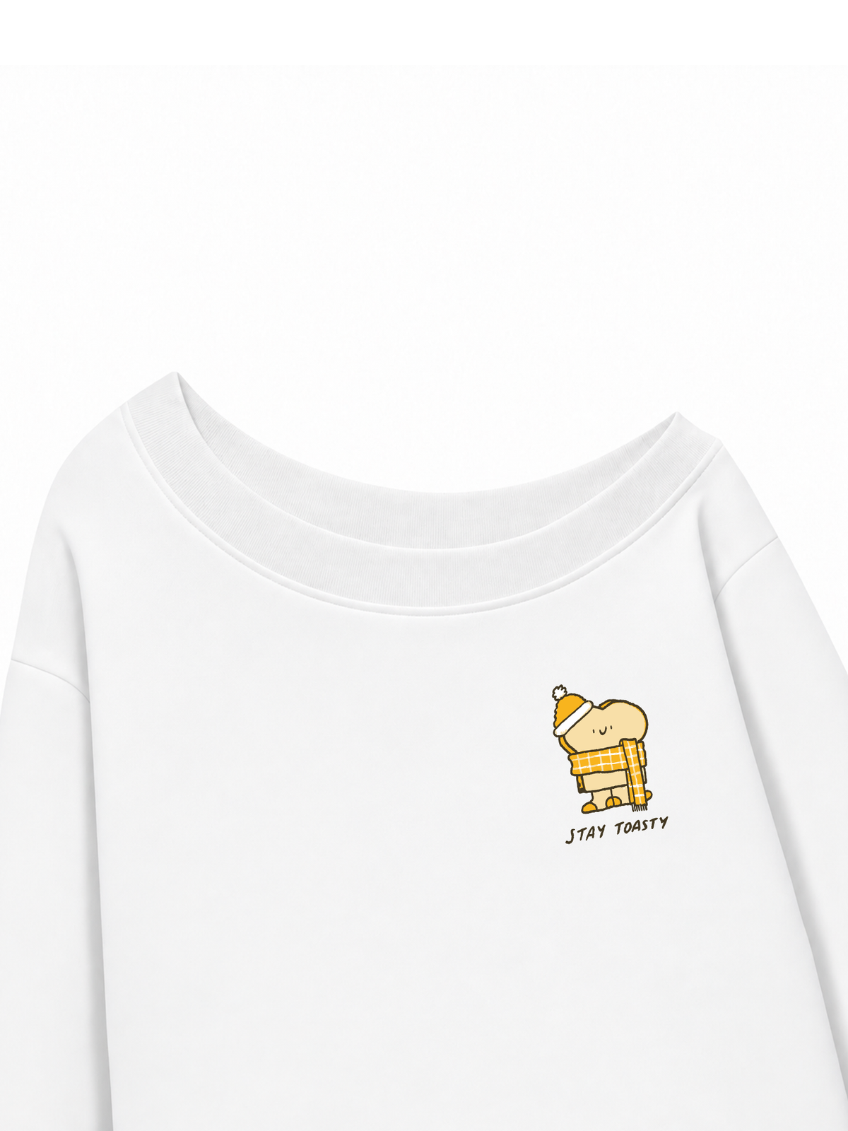 Áo Sweater Lệch Vai Nỉ Hai Da Stay Toasty