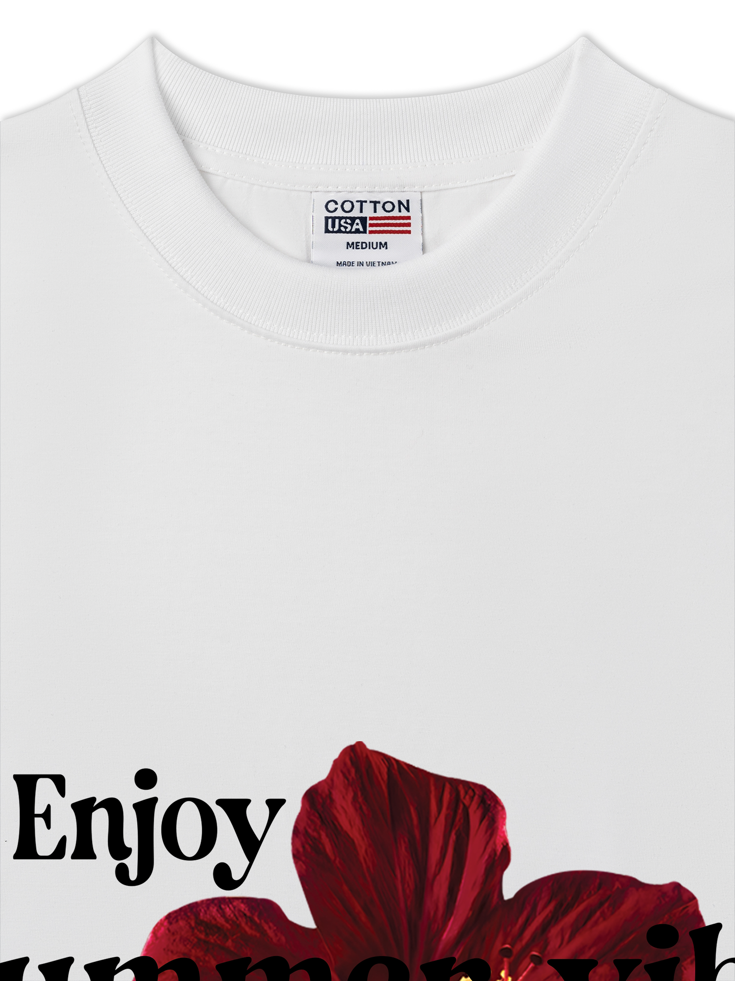 Áo Thun Relaxed Fit Floral Enjoy Summer