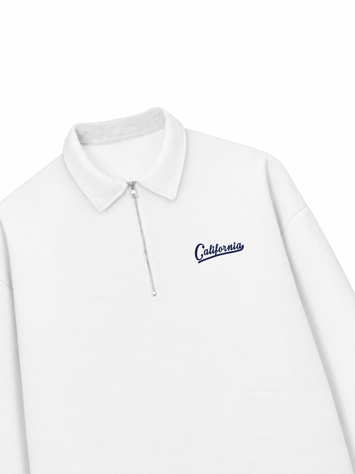 Áo Sweater Polo Nỉ Hai Da USA Califorinia Blue