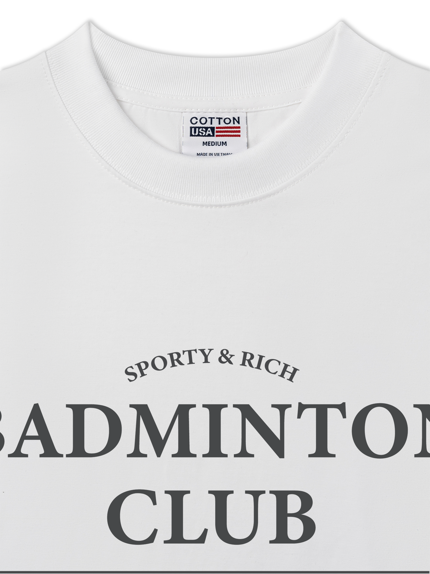Áo Thun Relaxed Fit Sporty&Rich Badminton Club