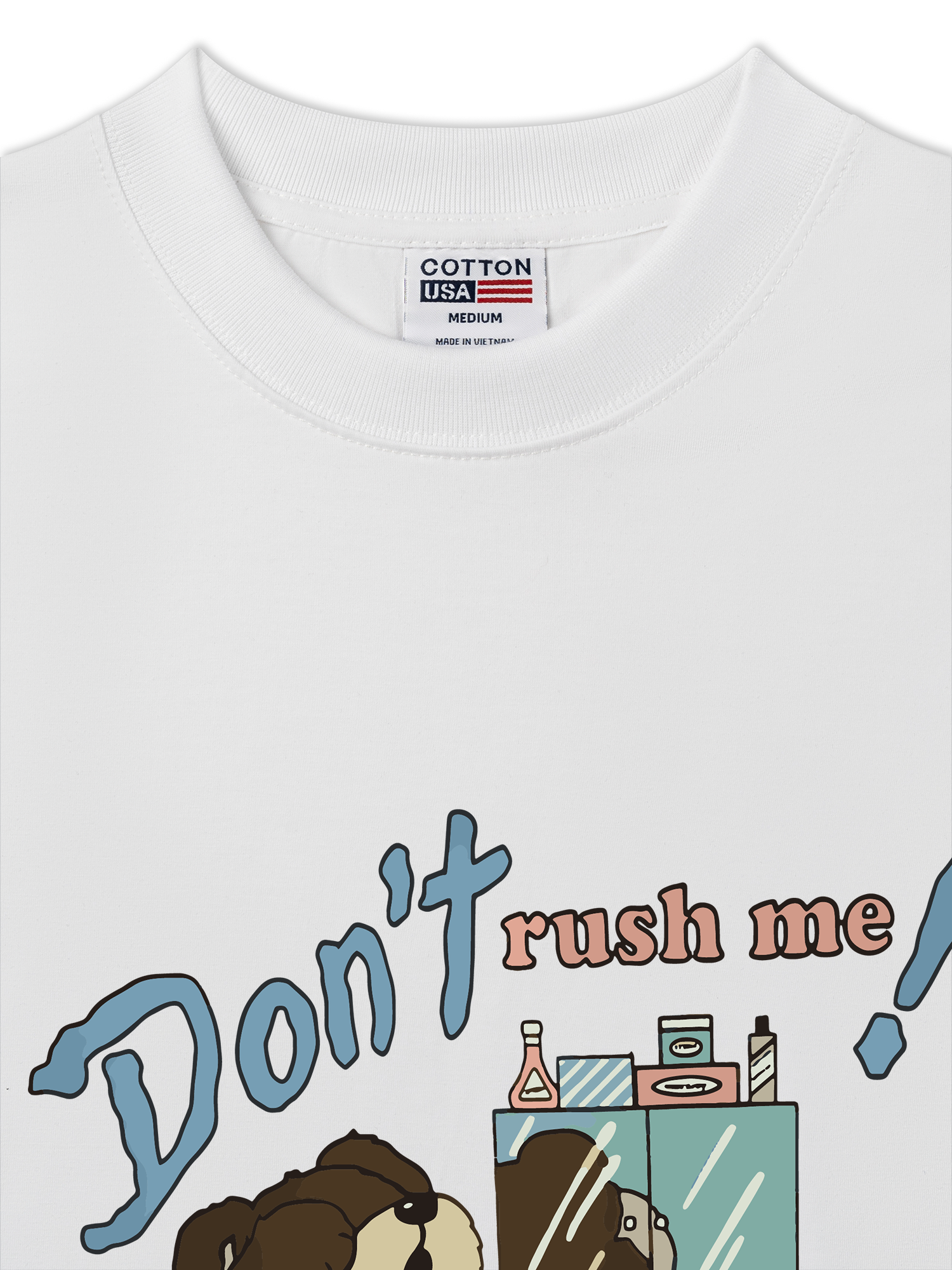 Áo Thun Relaxed Fit Soft Paw Don't Rush Me