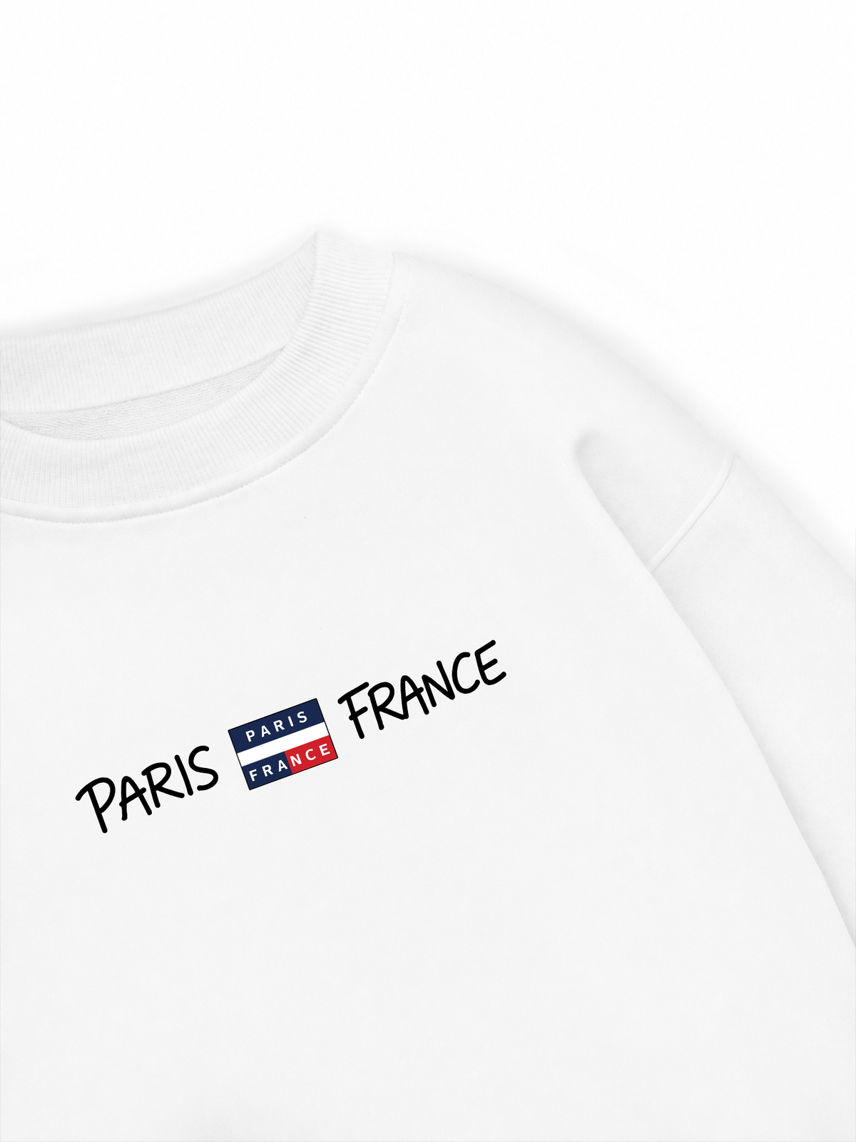 Áo Sweater Nỉ Hai Da Retro Paris France