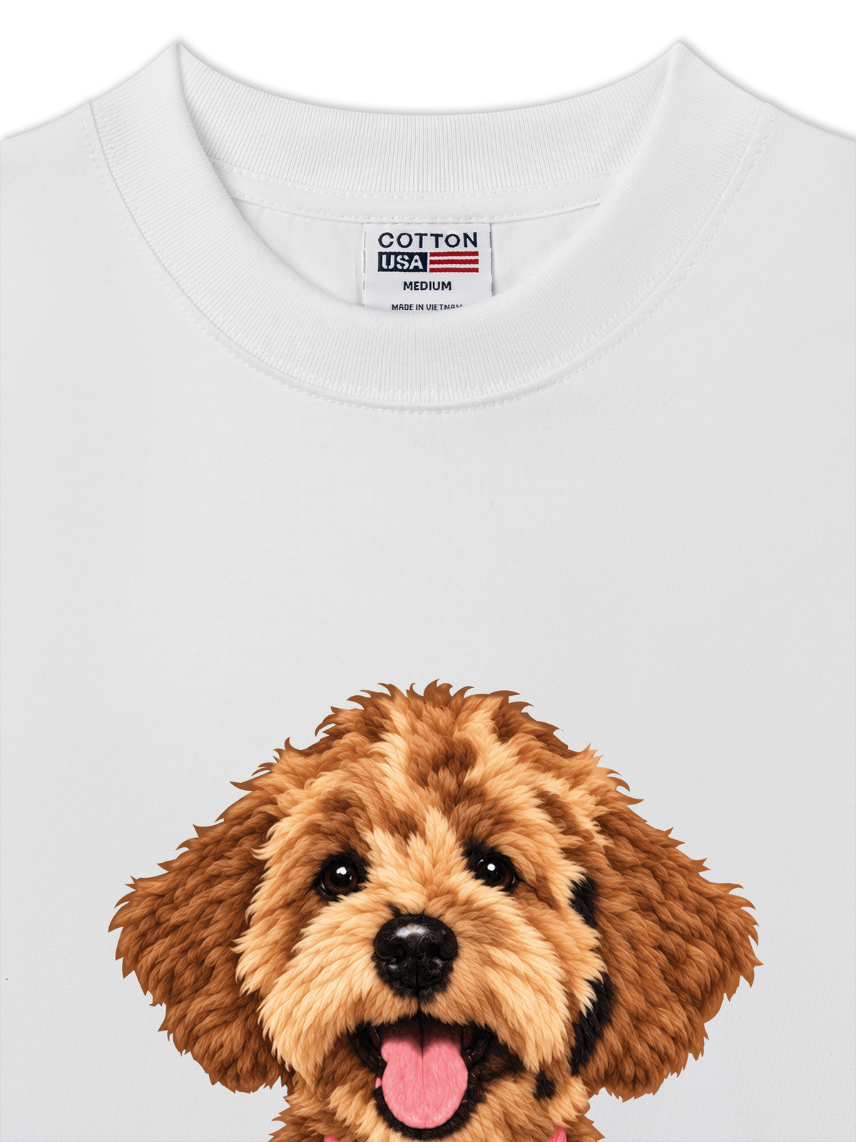 Áo Thun Relaxed Fit Cute Brown Puppy