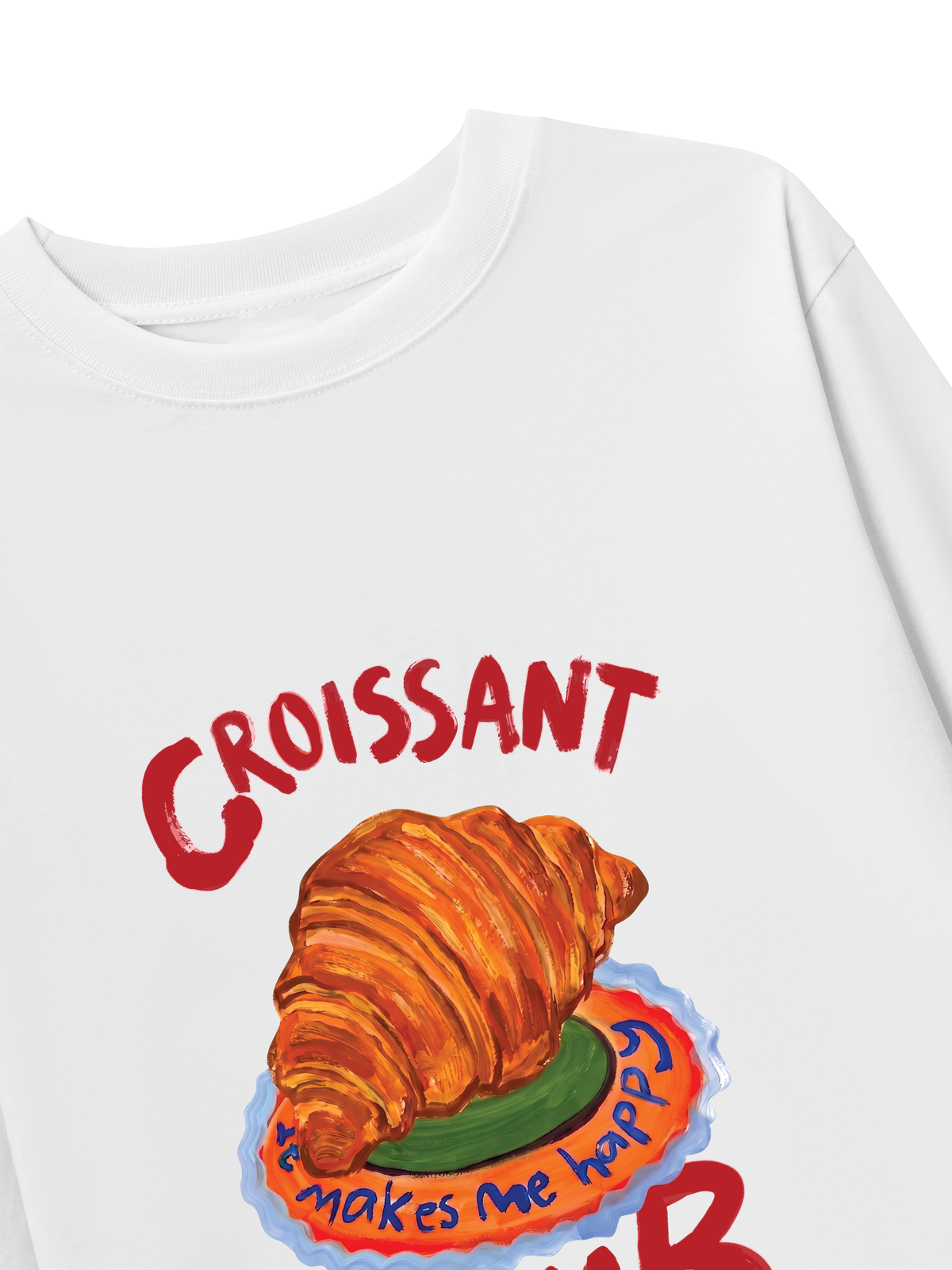 Áo Thun Dài Tay Yummy Mood Croissant Club