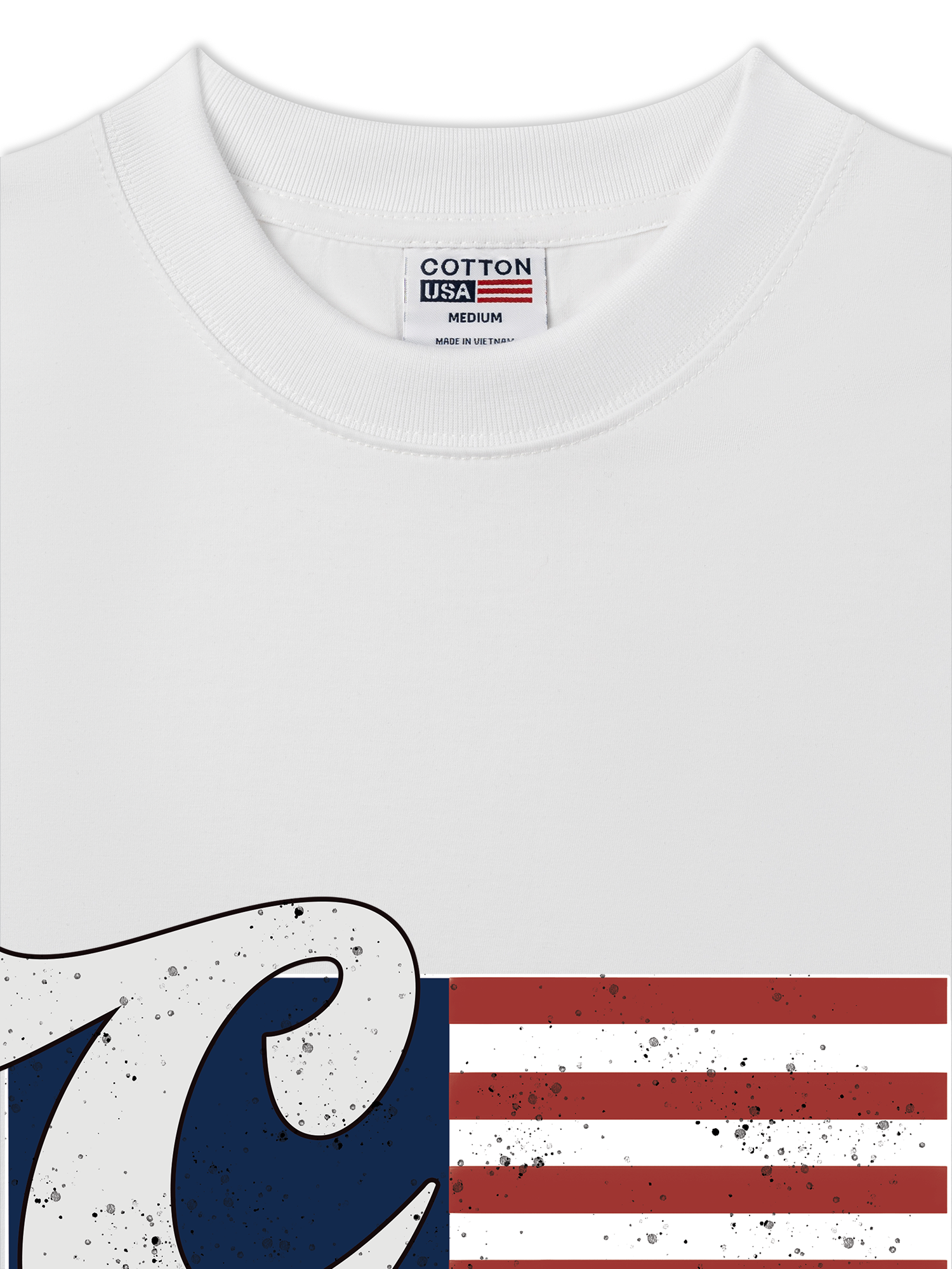 Áo Thun Relaxed Fit USA Vintage Flag