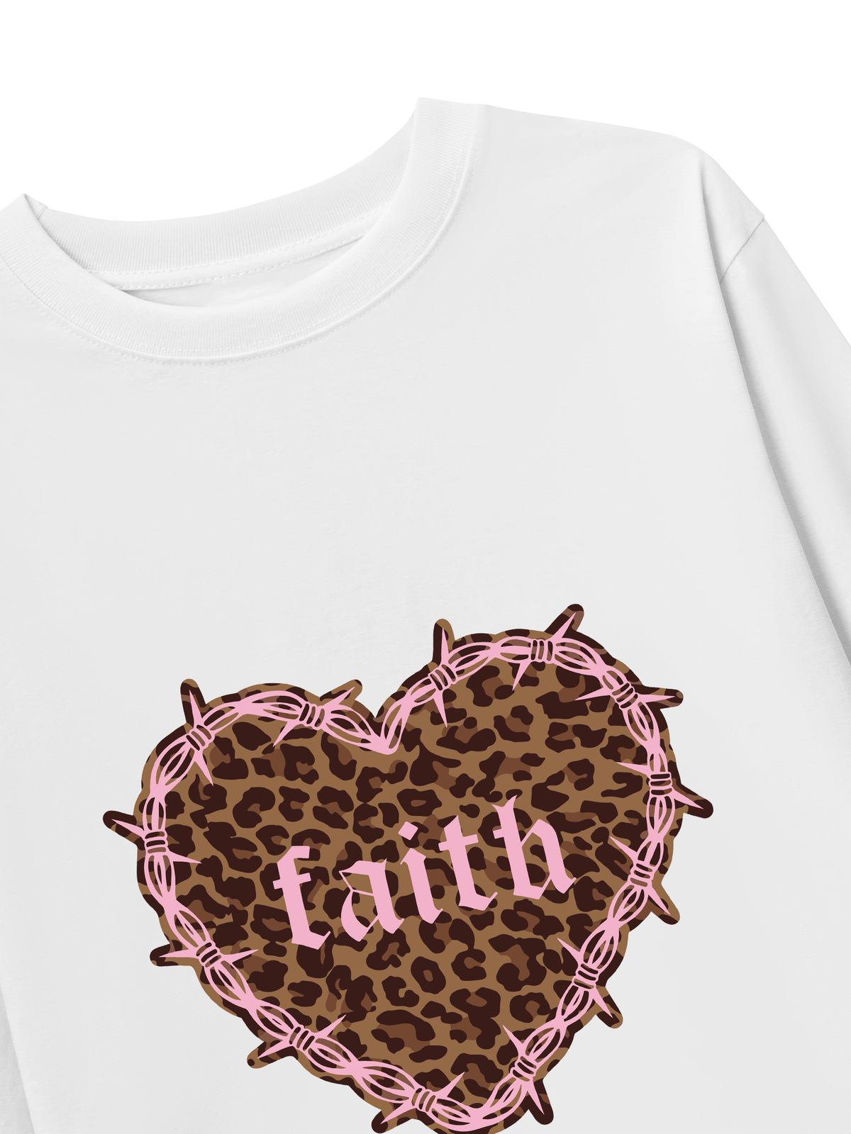 Áo Thun Dài Tay Urban Leopard Faith Heart