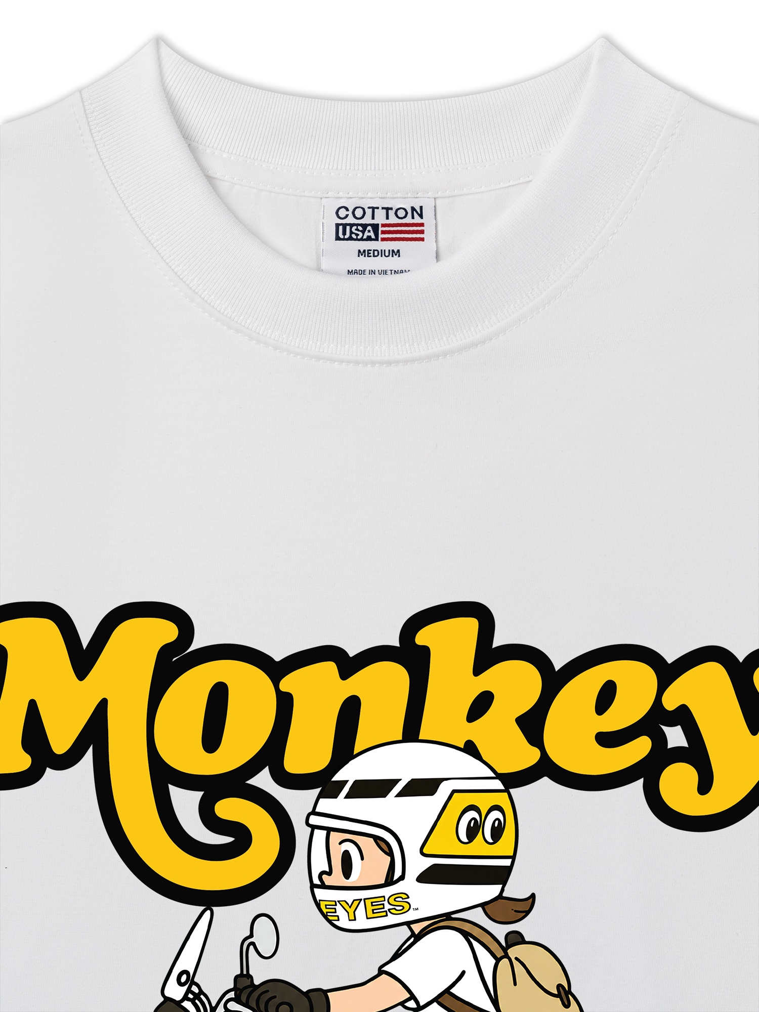 Áo Thun Relaxed Fit Motobike Monkey