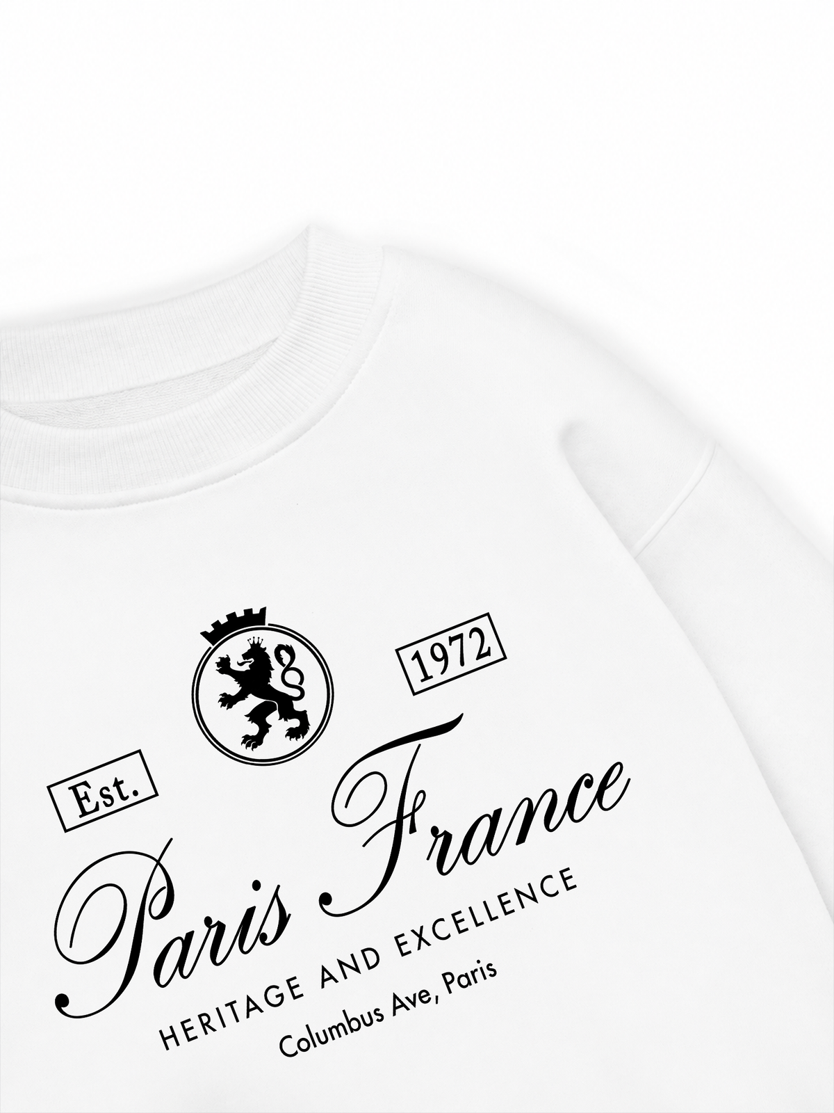 Áo Sweater Nỉ Hai Da Vintage Paris France