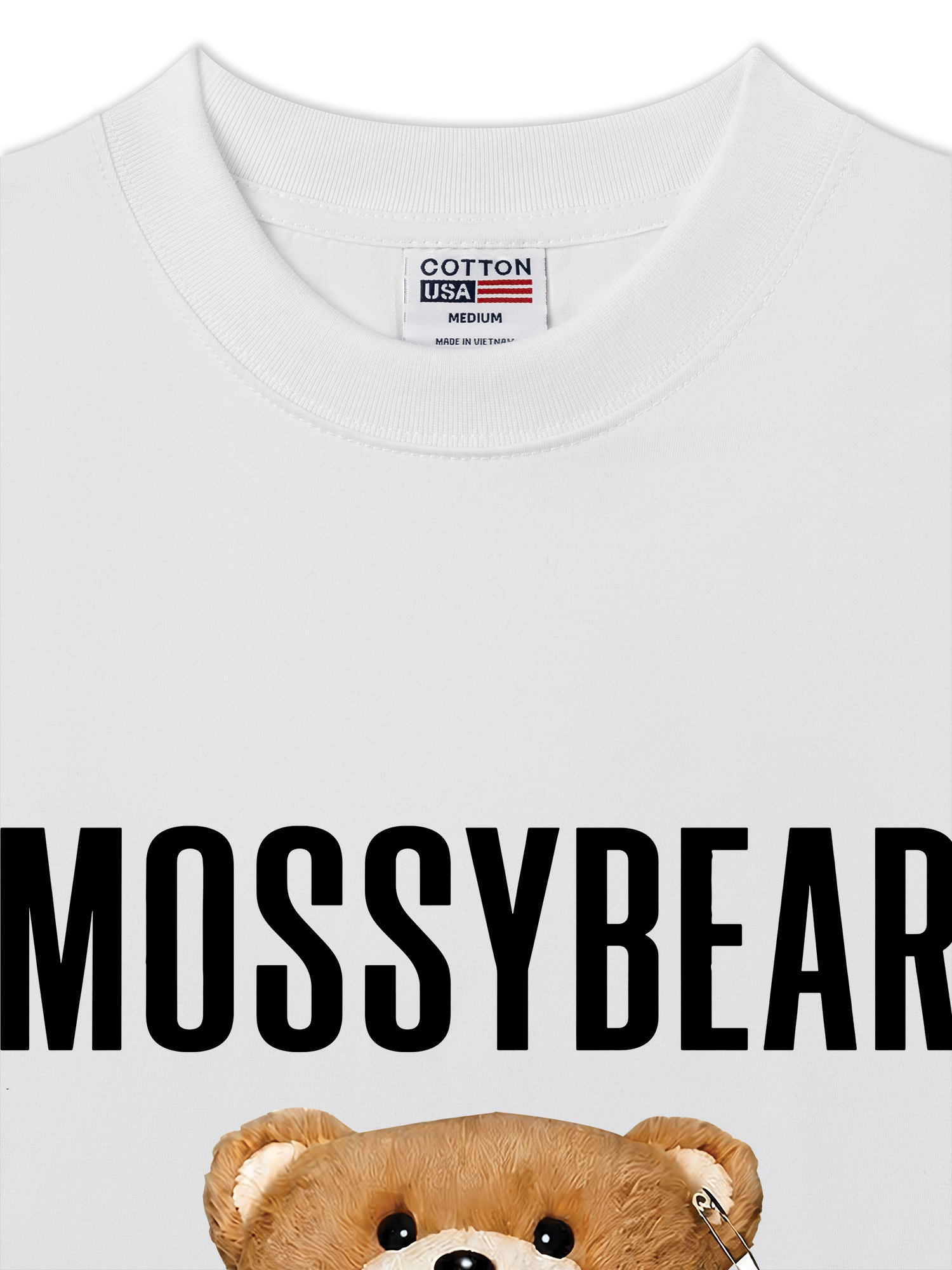 Áo Thun Relaxed Fit Mossy Bear Plaid Bear