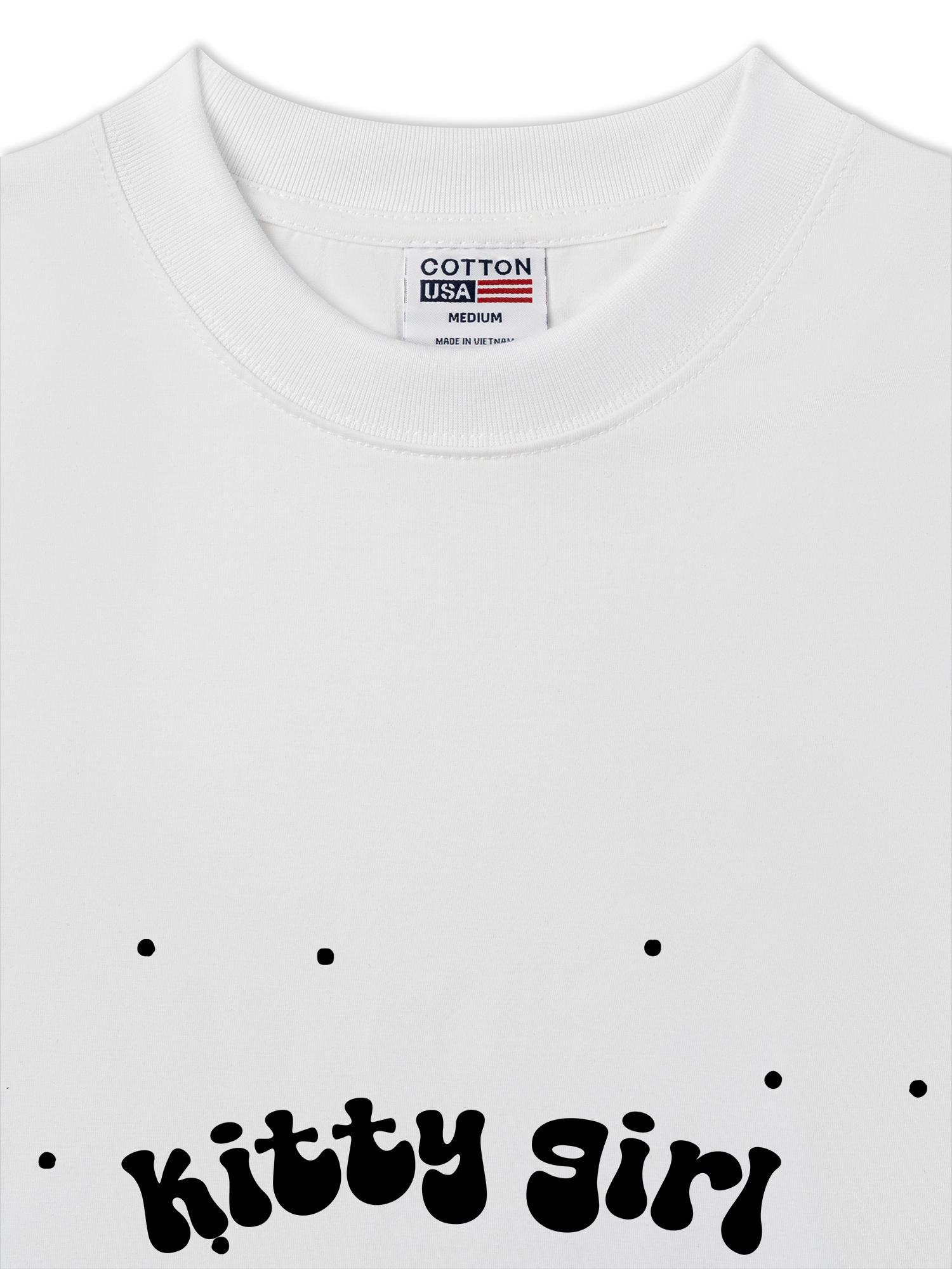 Áo Thun Relaxed Fit Soft Paw Kitty Girl