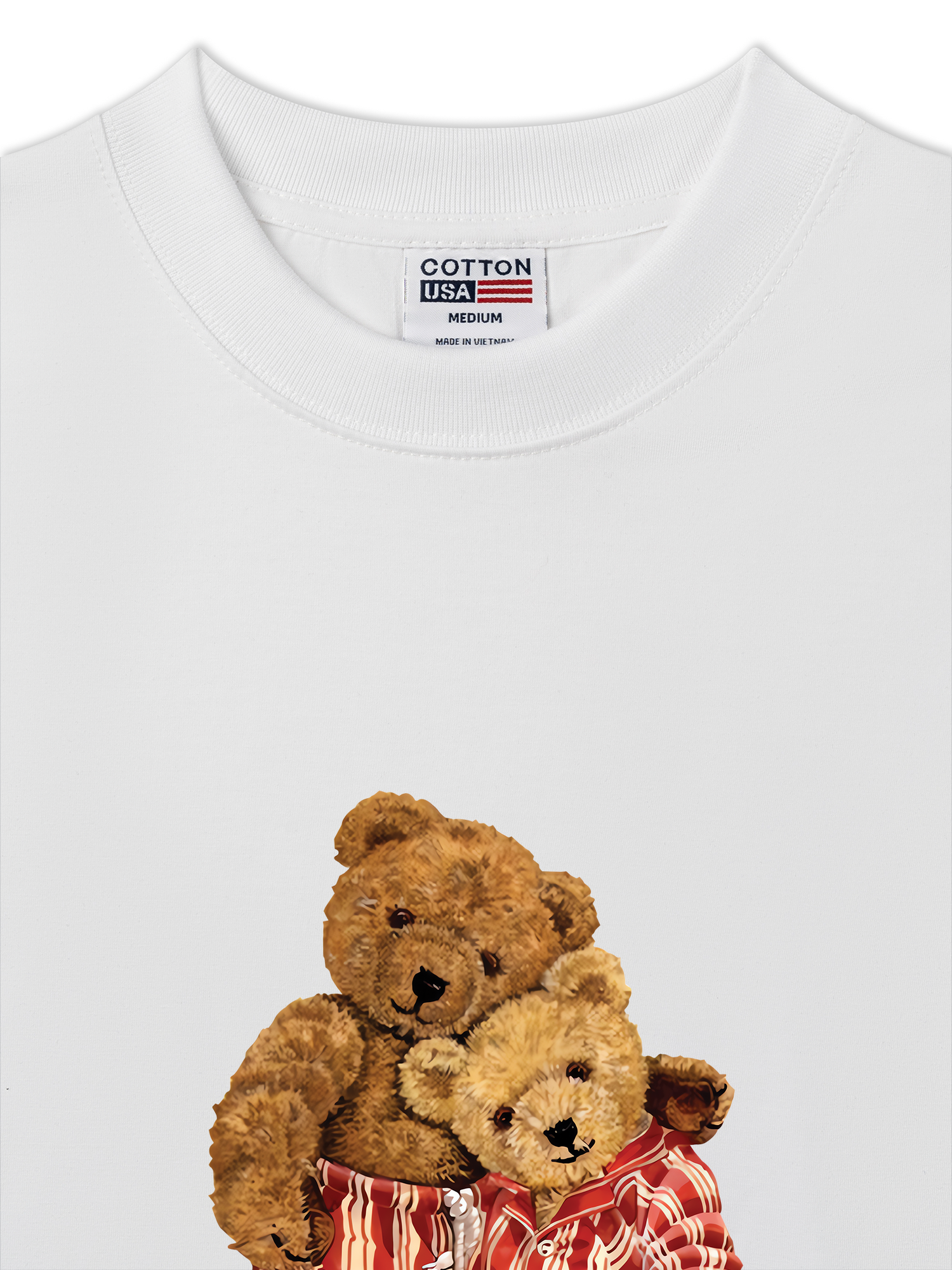 Áo Thun Relaxed Fit Couple Bear Go To Bed