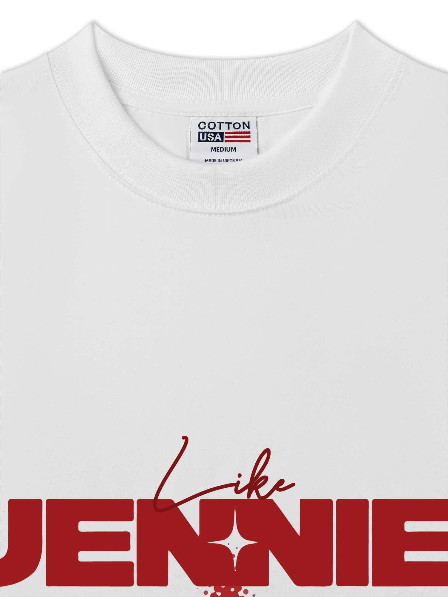 Áo Thun Relaxed Fit Black Pink Like Jenie