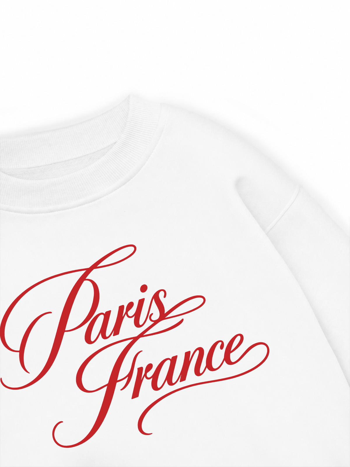 Áo Sweater Nỉ Hai Da Red Paris France