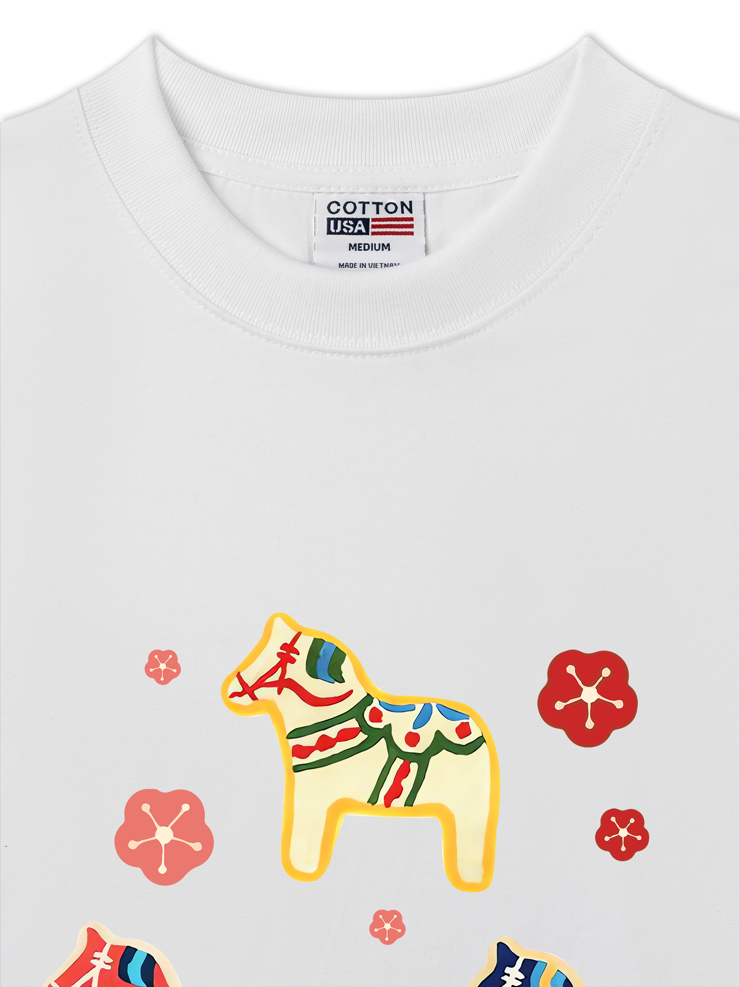 Áo Thun Relaxed Fit Cute Horse