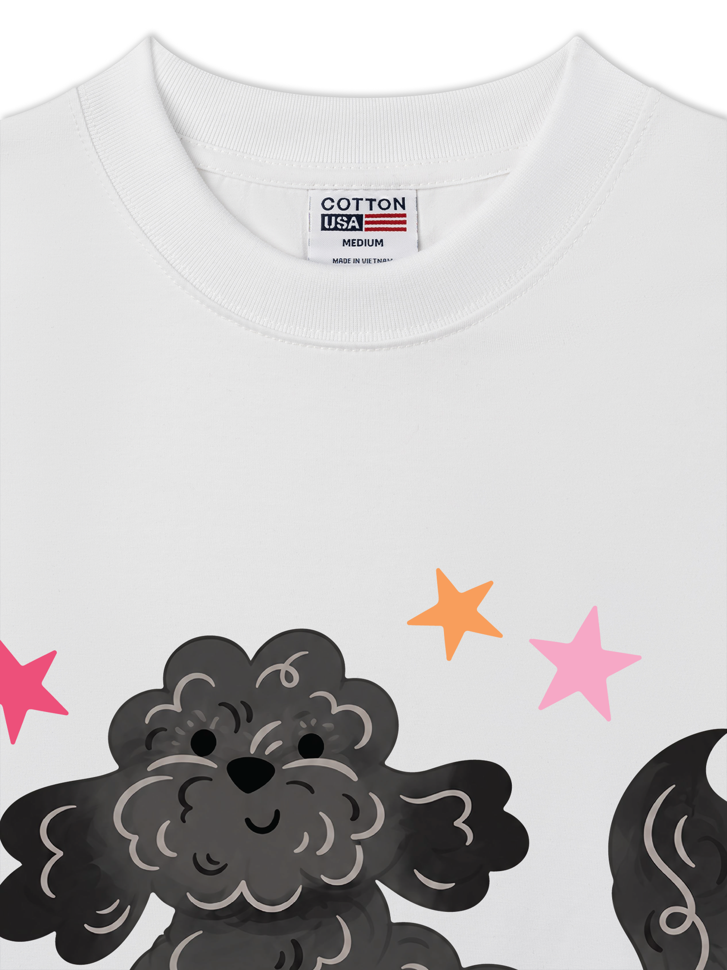 Áo Thun Relaxed Fit Soft Paw Poodle And Bling Ball