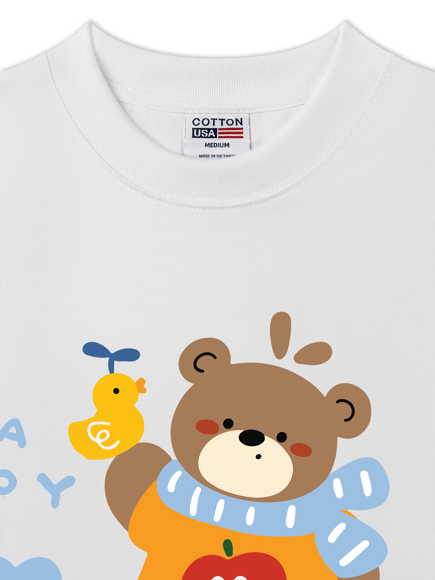 Áo Thun Relaxed Fit Bear Town Happy Bear