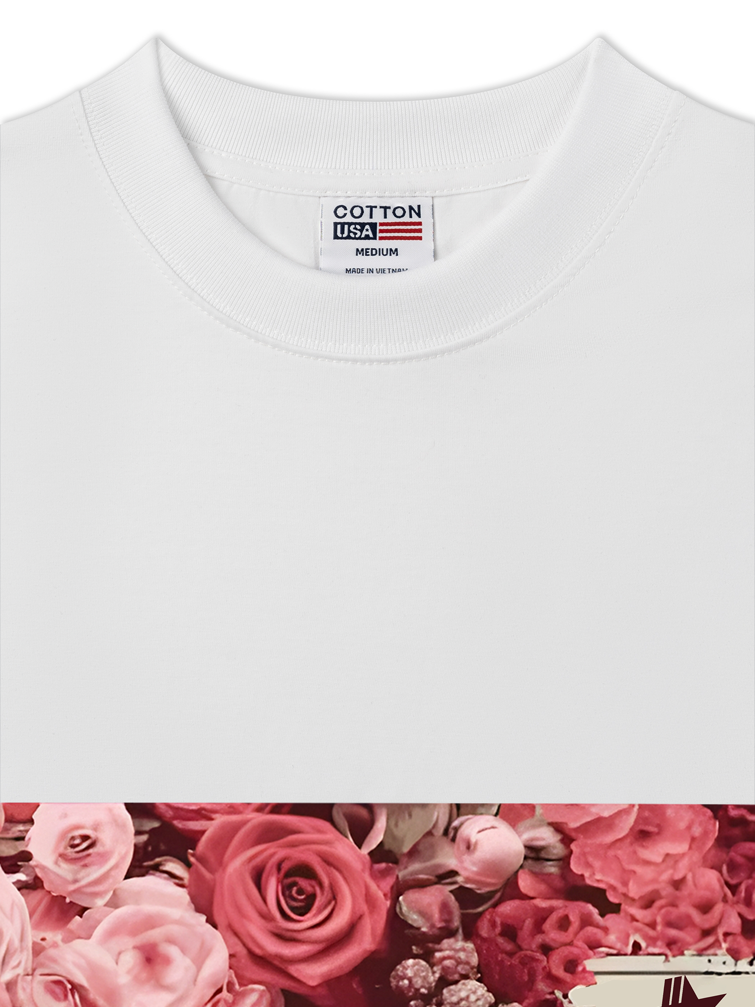 Áo Thun Relaxed Fit Floral Cotton Usa