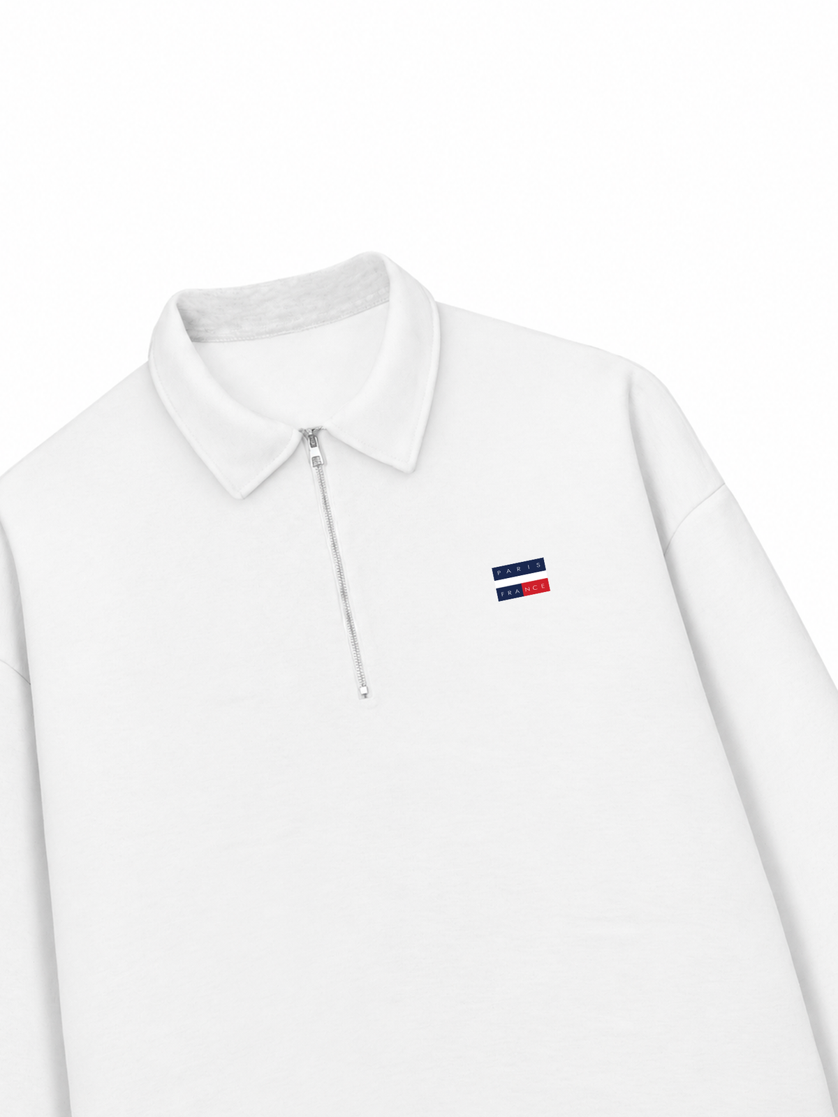 Áo Sweater Polo Nỉ Hai Da Paris France Flag