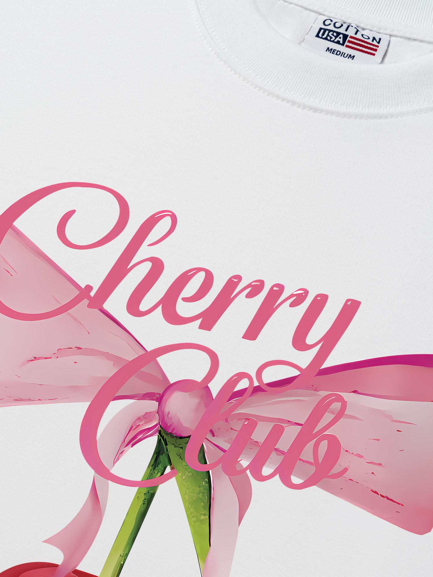 Áo Thun Relaxed Fit Cherry Club Coquette