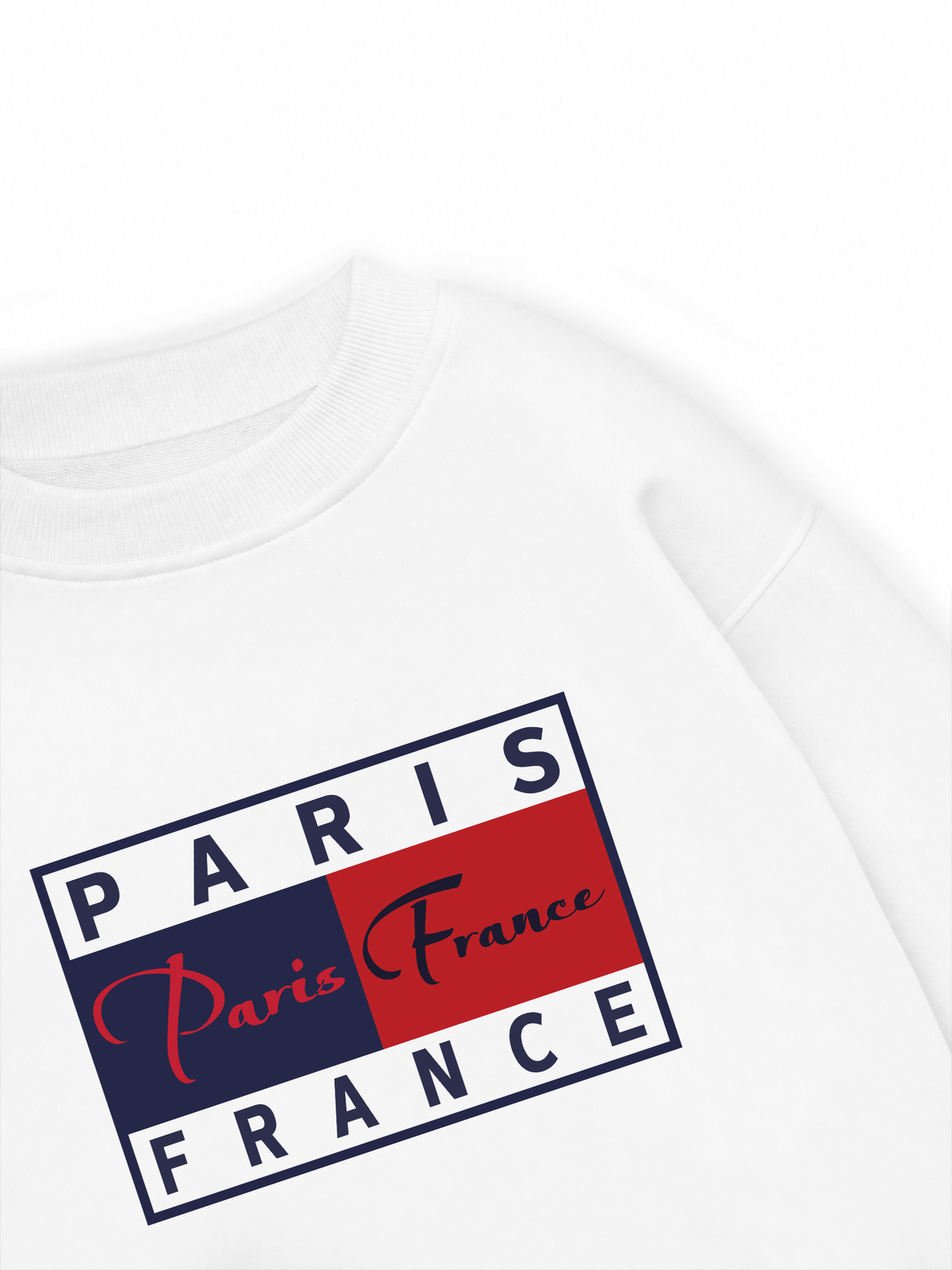 Áo Sweater Nỉ Hai Da Bassic Paris France