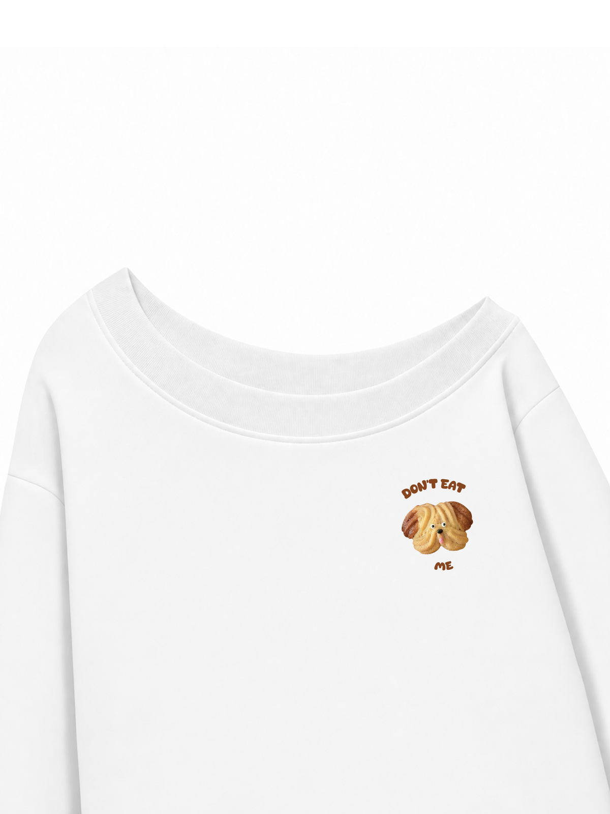 Áo Sweater Lệch Vai Nỉ Hai Da Don't Eat Me