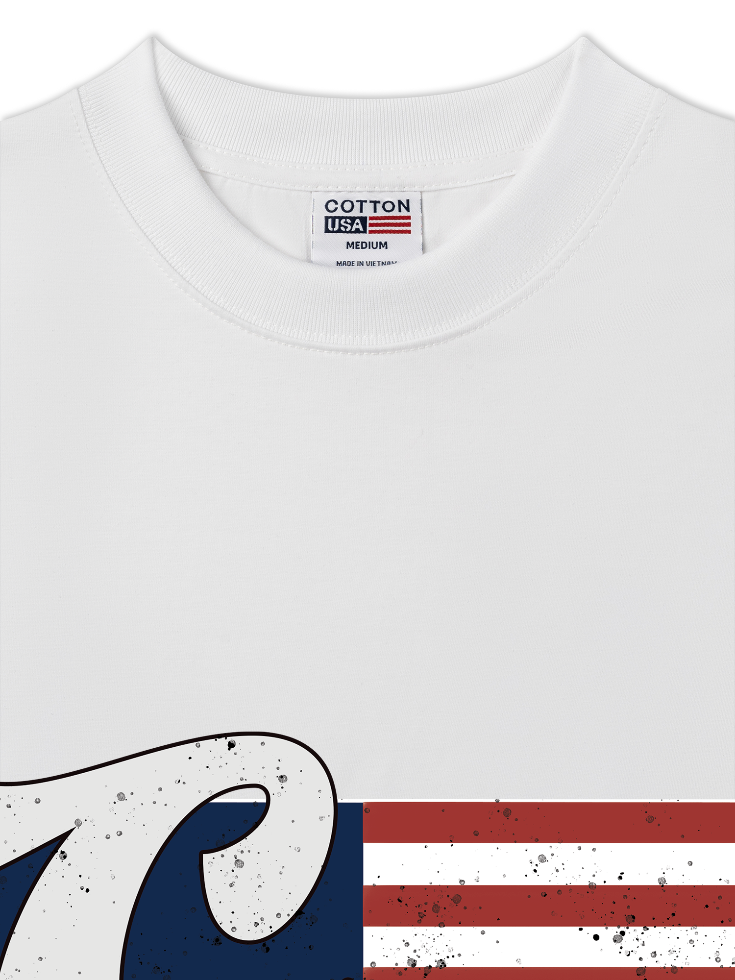 Áo Thun Relaxed Fit USA Vintage Flag