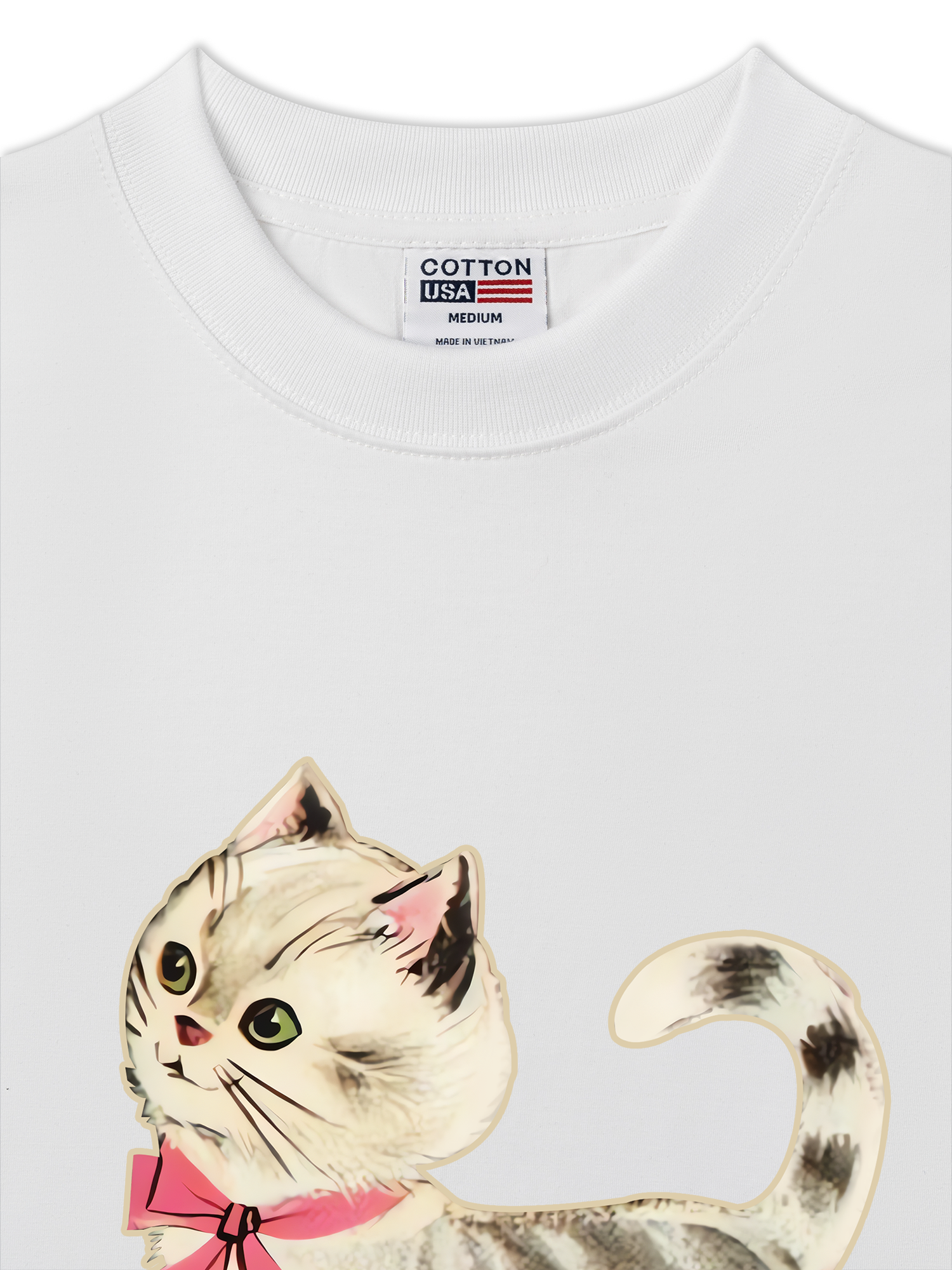 Áo Thun Relaxed Fit Soft Paw Pet Friend Cat