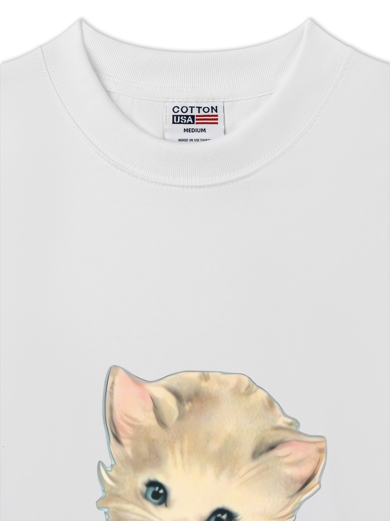 Áo Thun Relaxed Fit Soft Paw Blue Bow