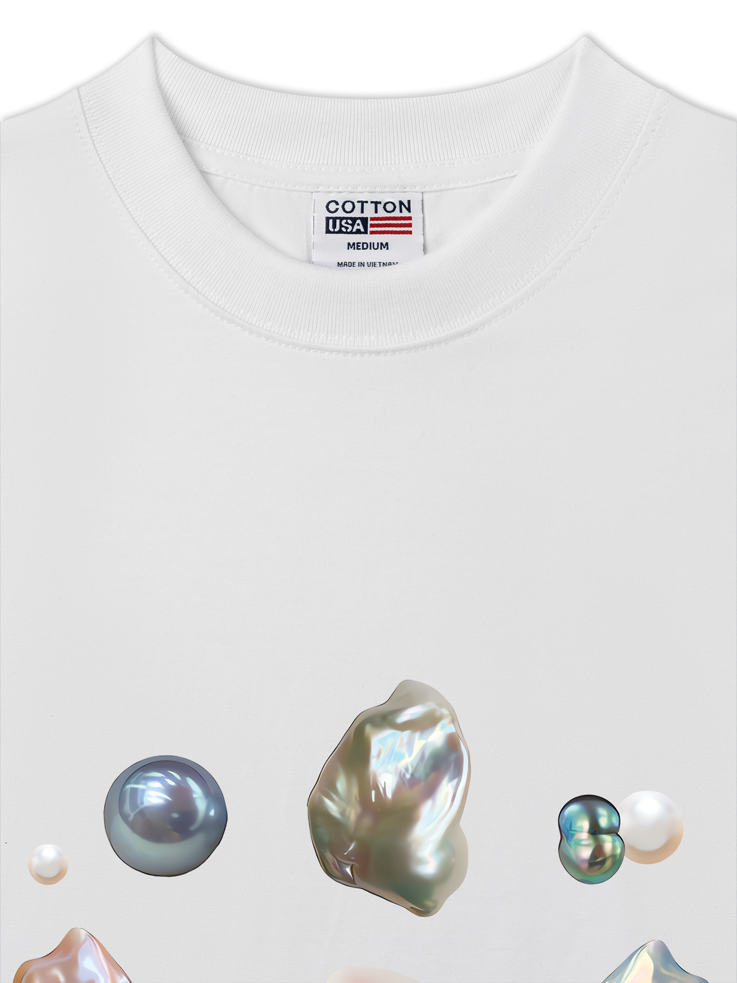 Áo Thun Relaxed Fit Bling Pearl