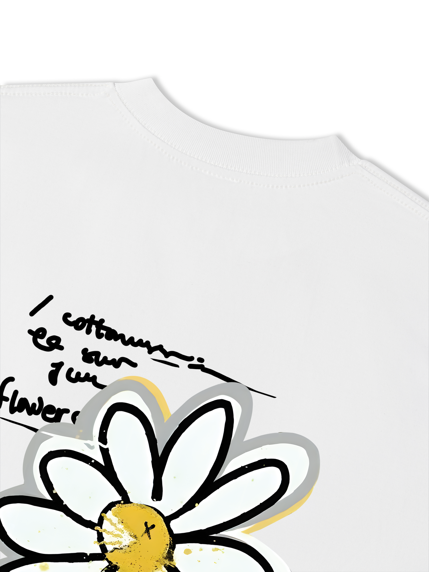 Áo Thun Relaxed Fit Floral Daisy Flower